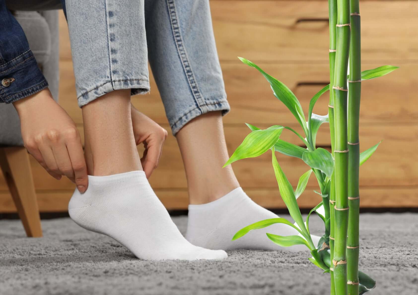 Bambussocken Sneaker, die ideale Sommersocke!  Strumpf-Klaus