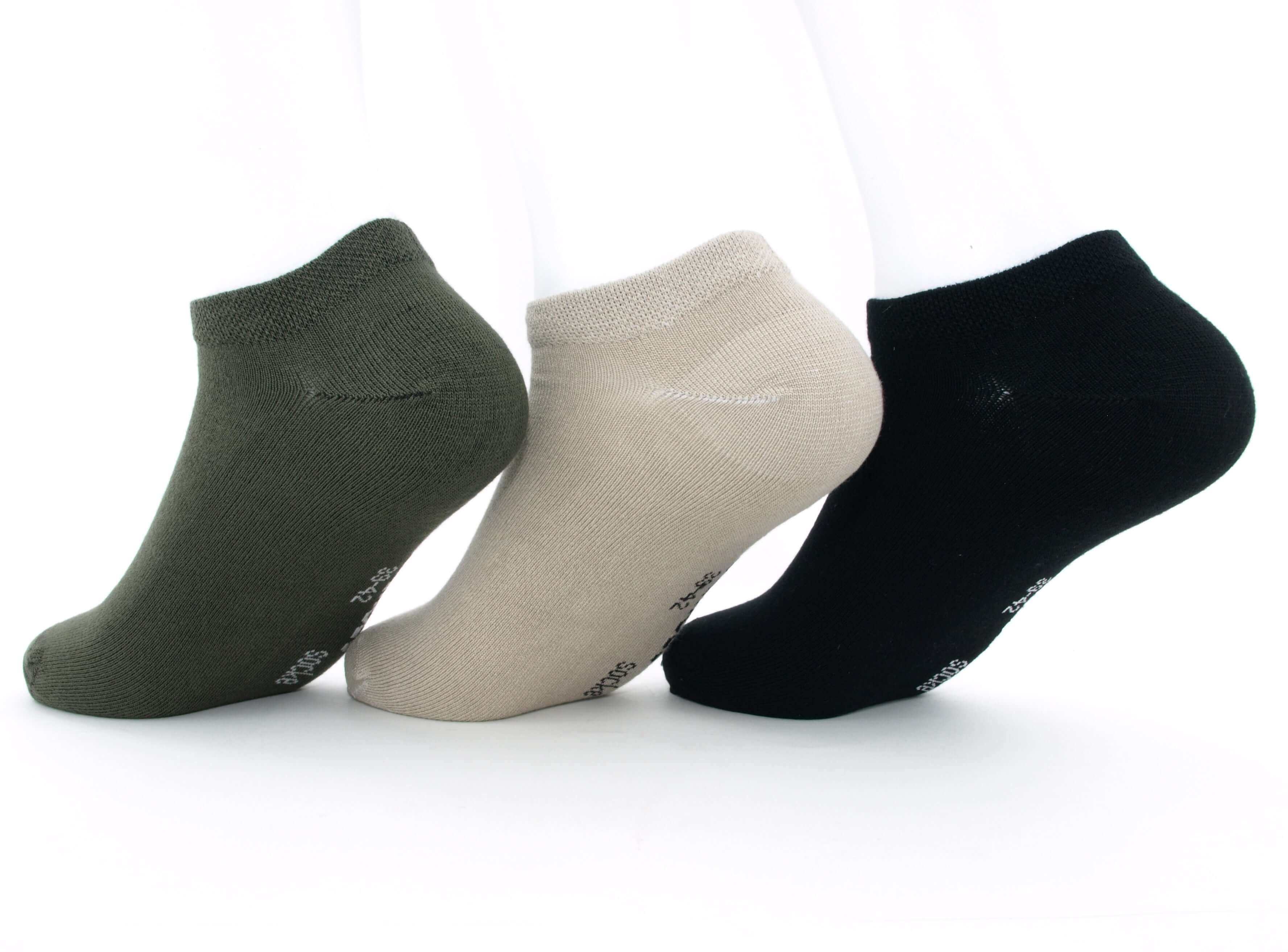 Bild: Bambus Sneaker Socken oliv 2