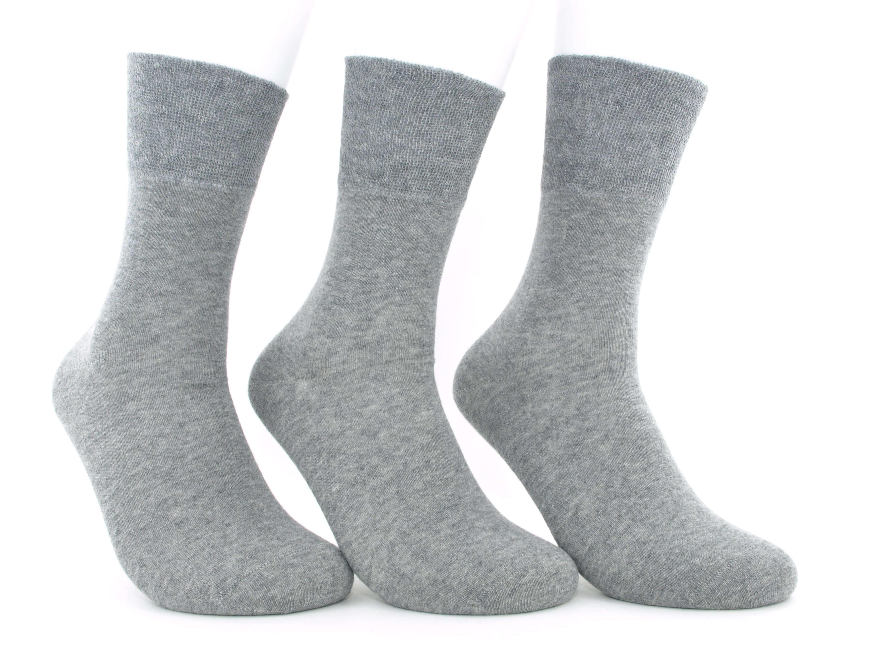 Bild: Diabetikersocken Damen 97 % Baumwolle grau 1