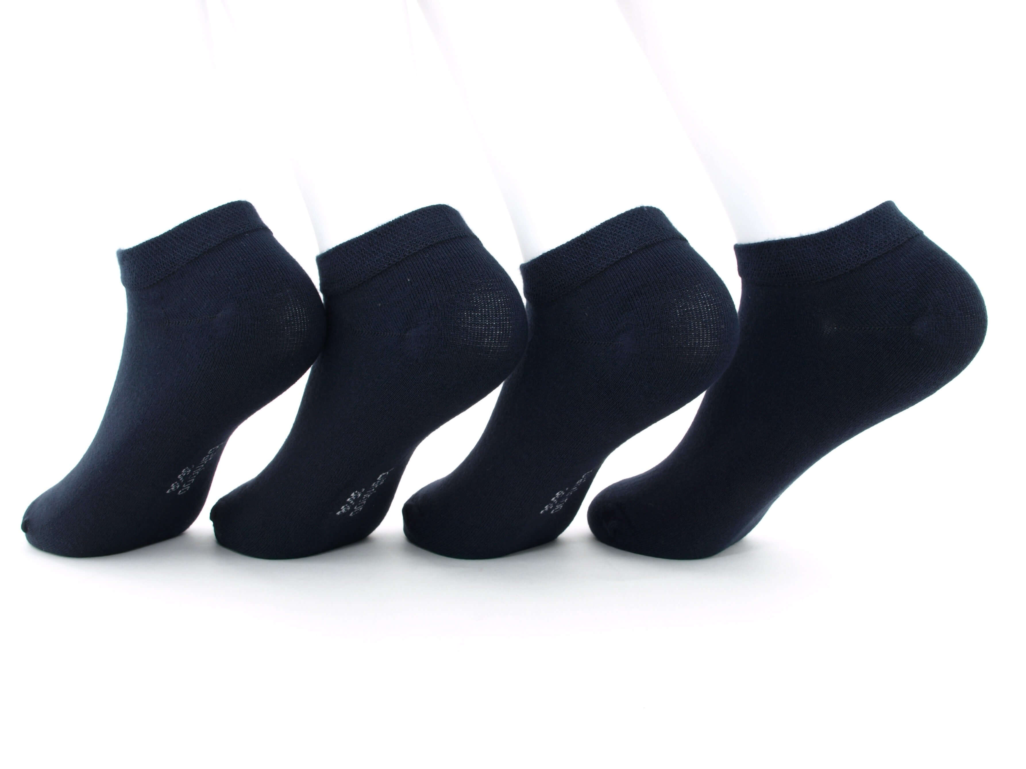 Bild: Bambus Sneaker Socken Kinder Marine 2