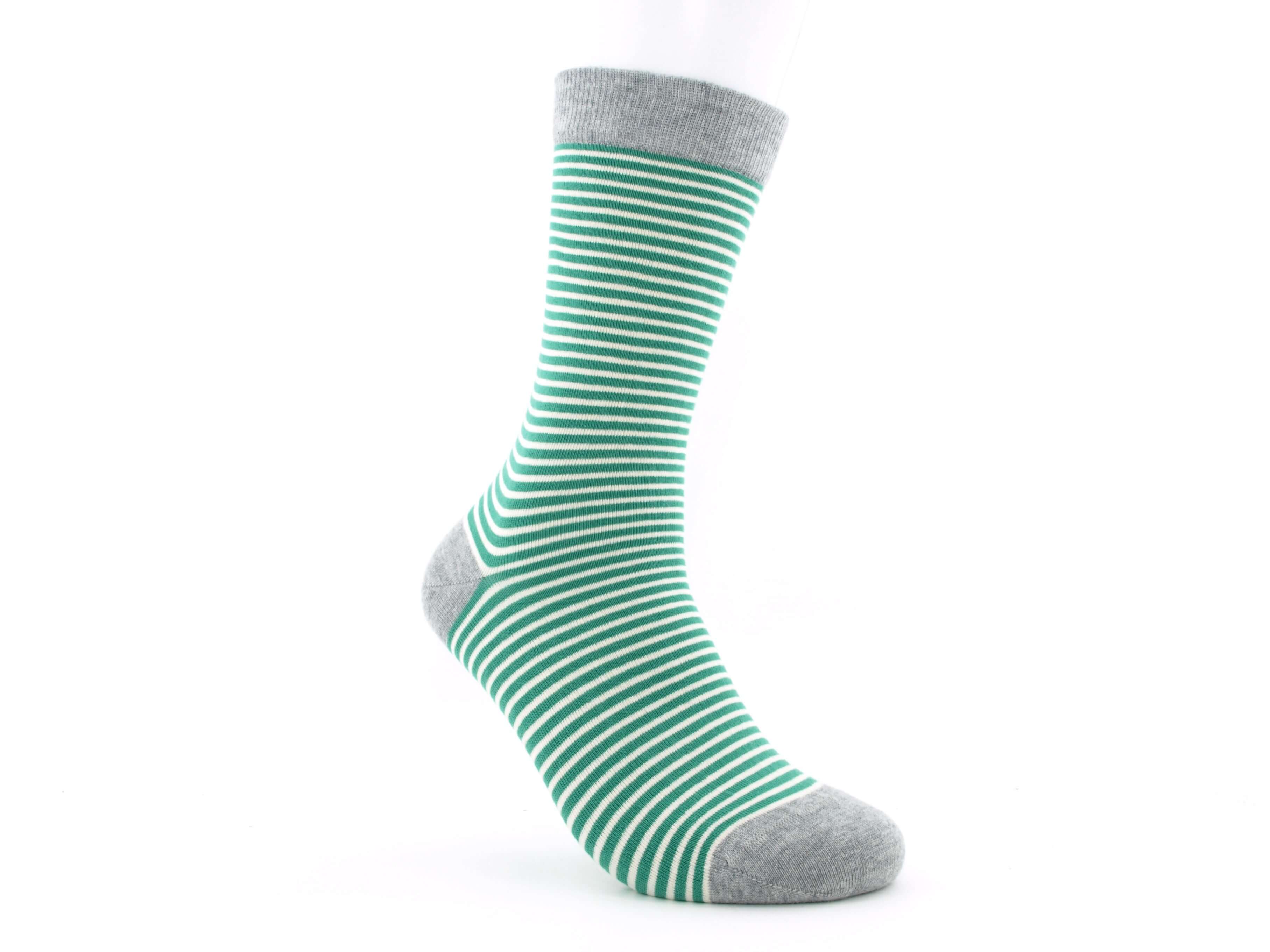 Bild: Bio Socken Ringel grün 1