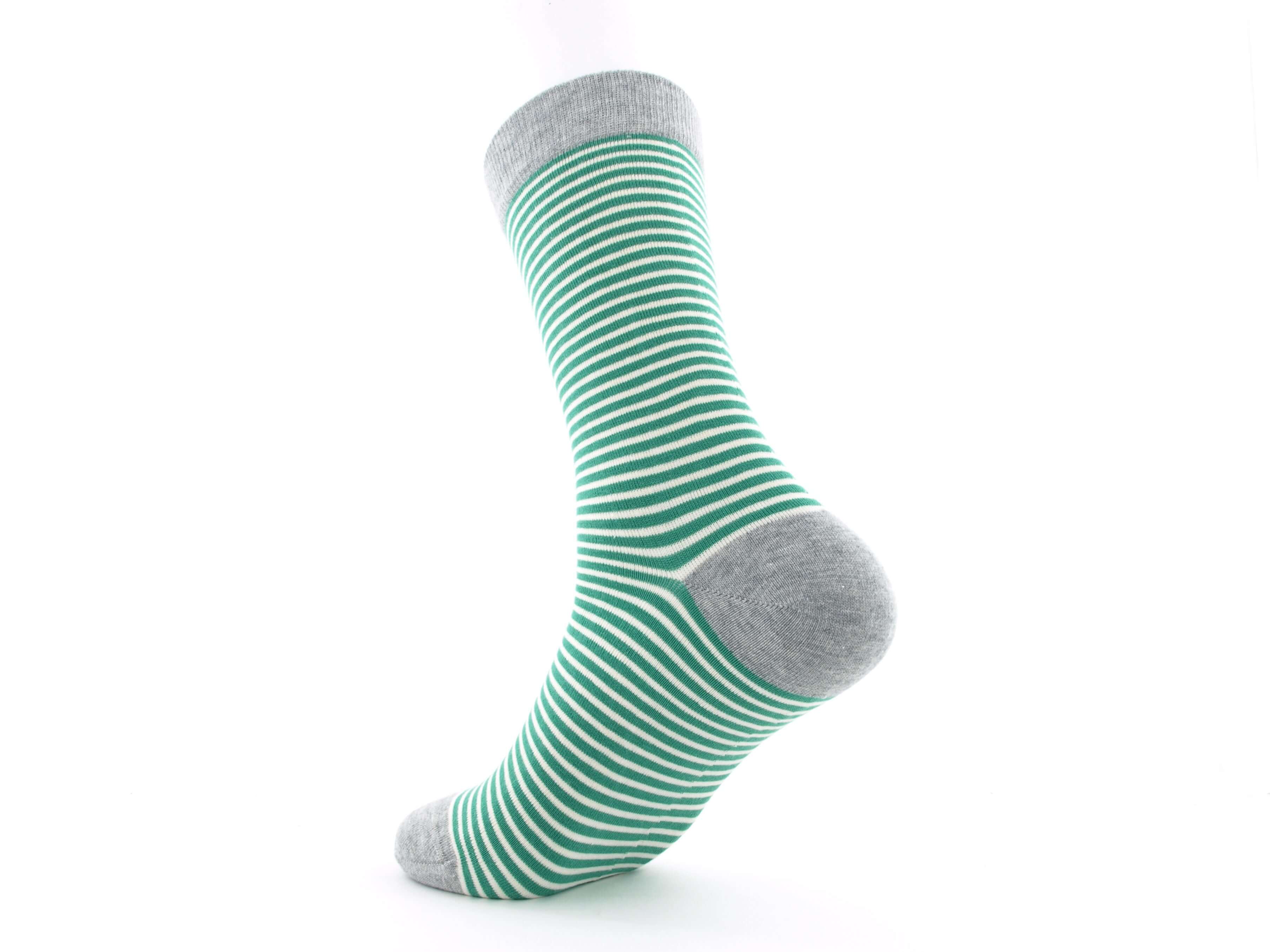 Bild: Bio Socken Ringel grün 2