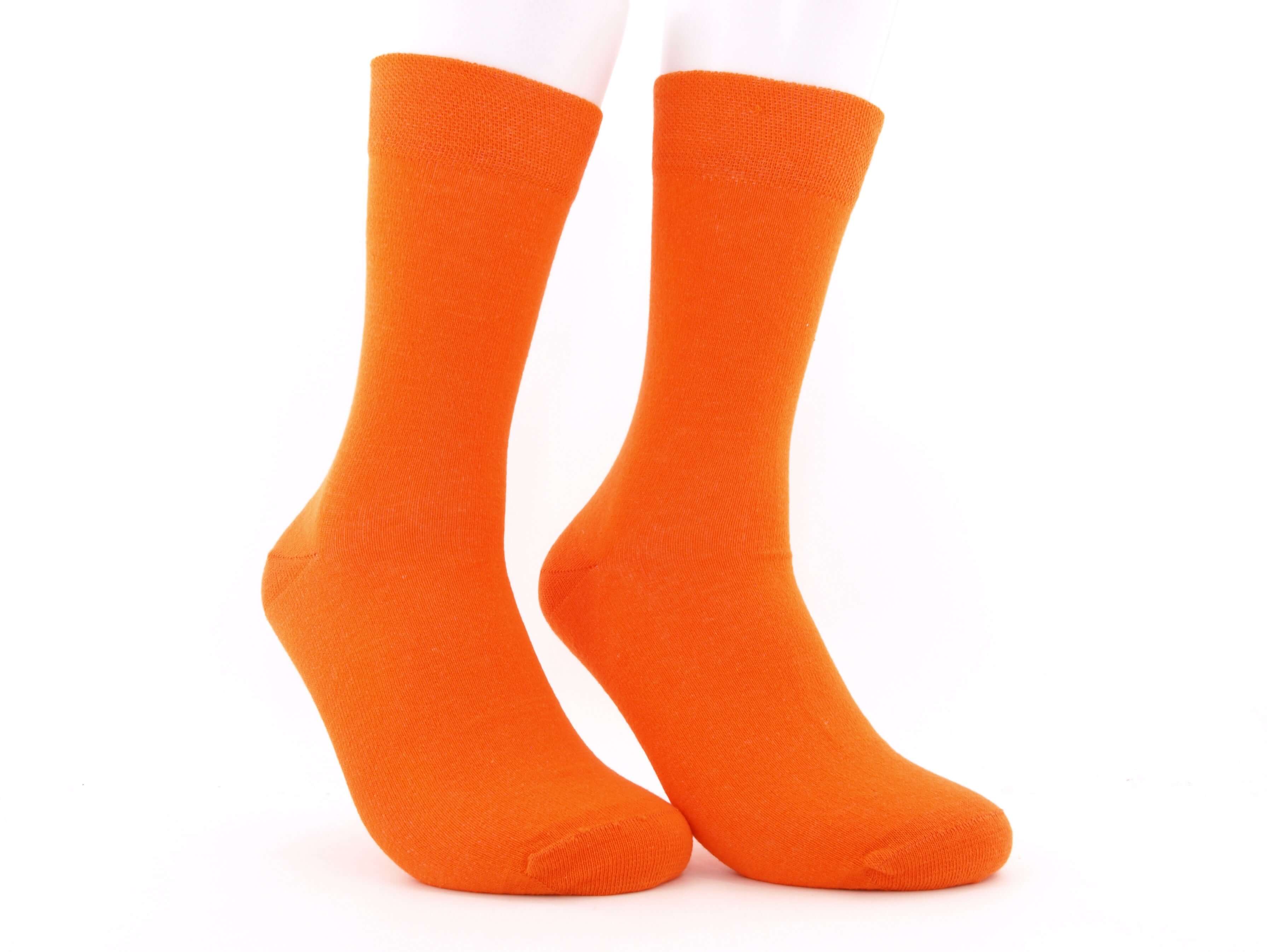 Bild: Bunte Herrensocken orange 1