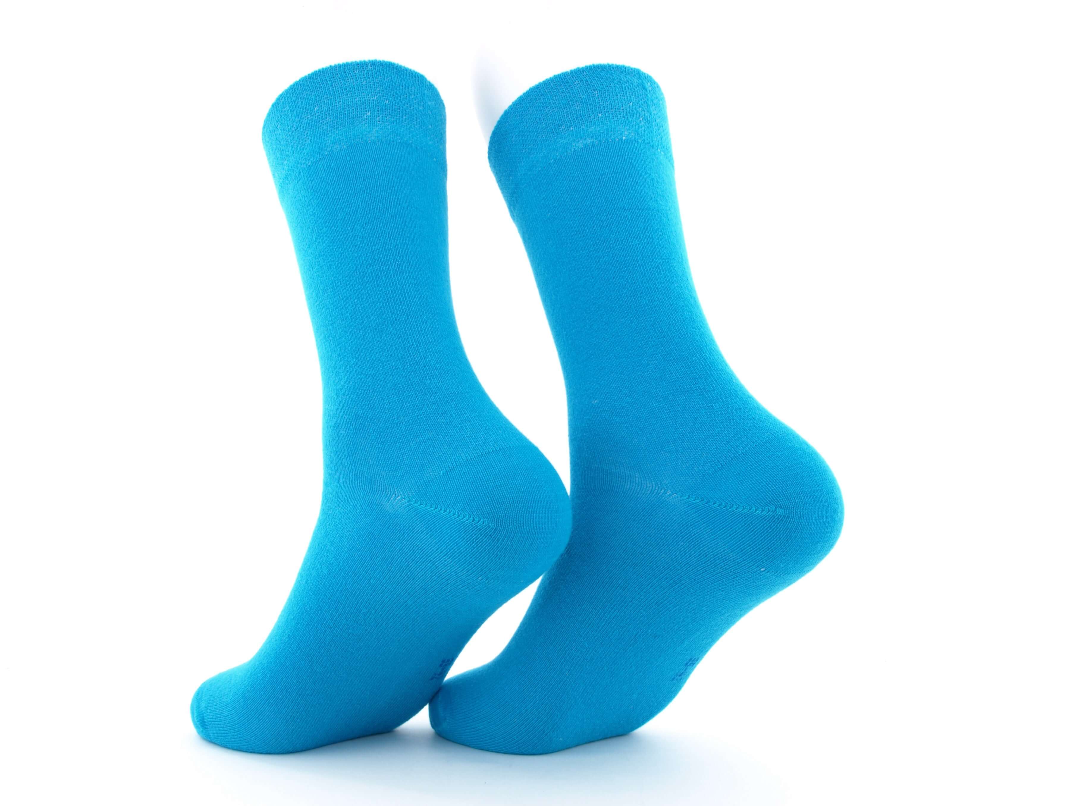 Bild: Bunte Herrensocken türkis 2