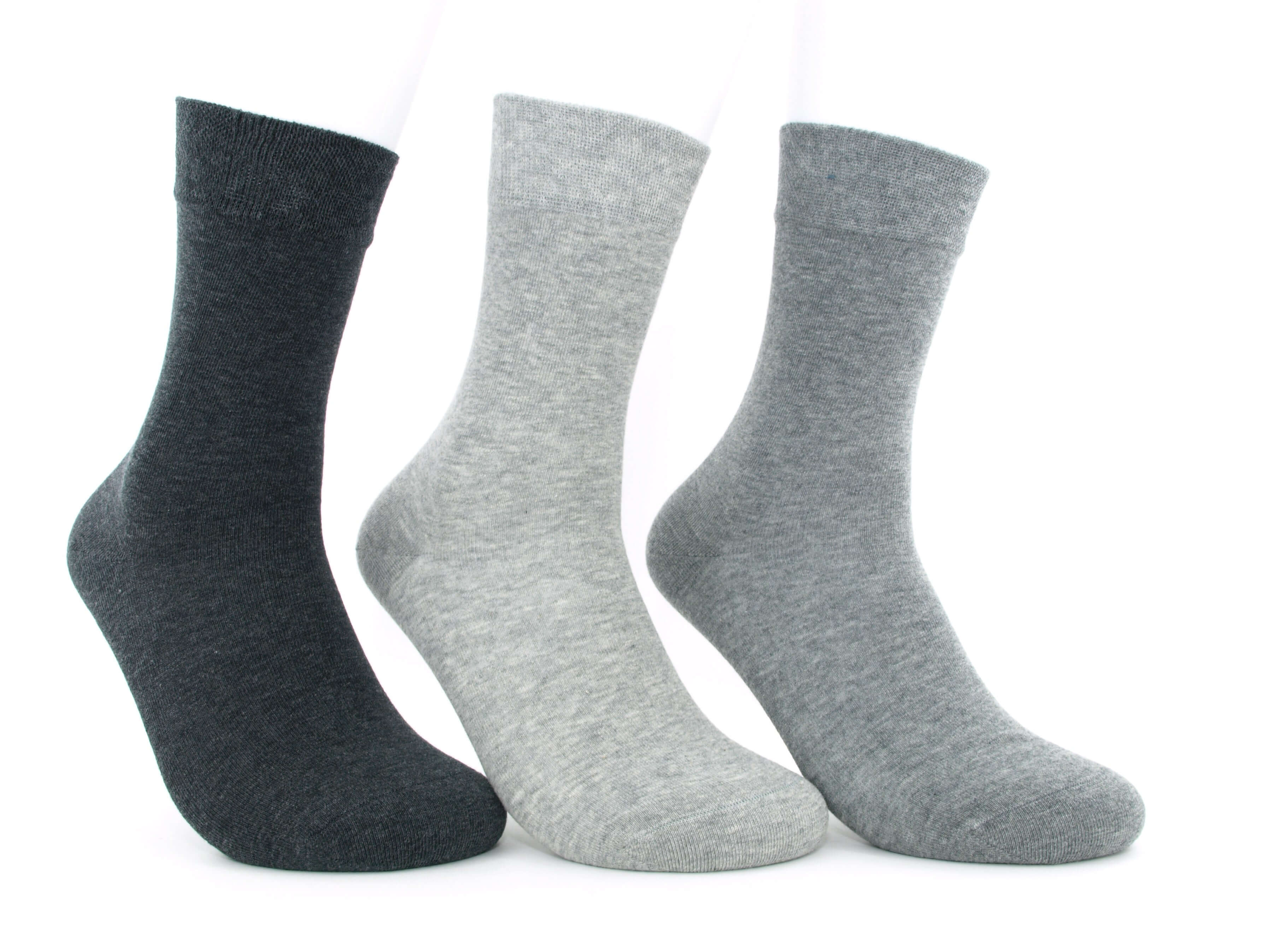 Bild: Damensocken ohne Gummi grau 1