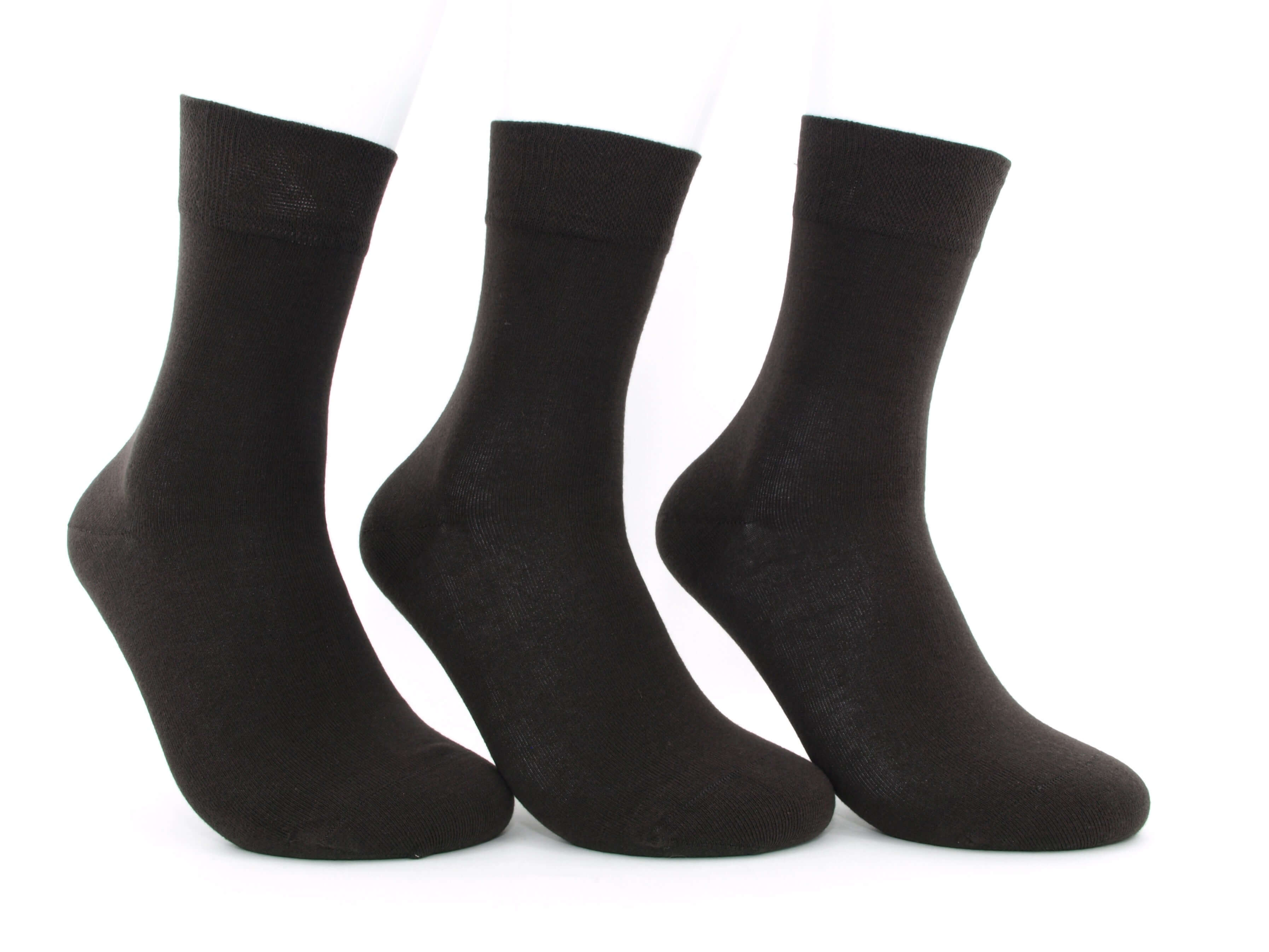 Bild: Damensocken ohne Gummi mocca 1