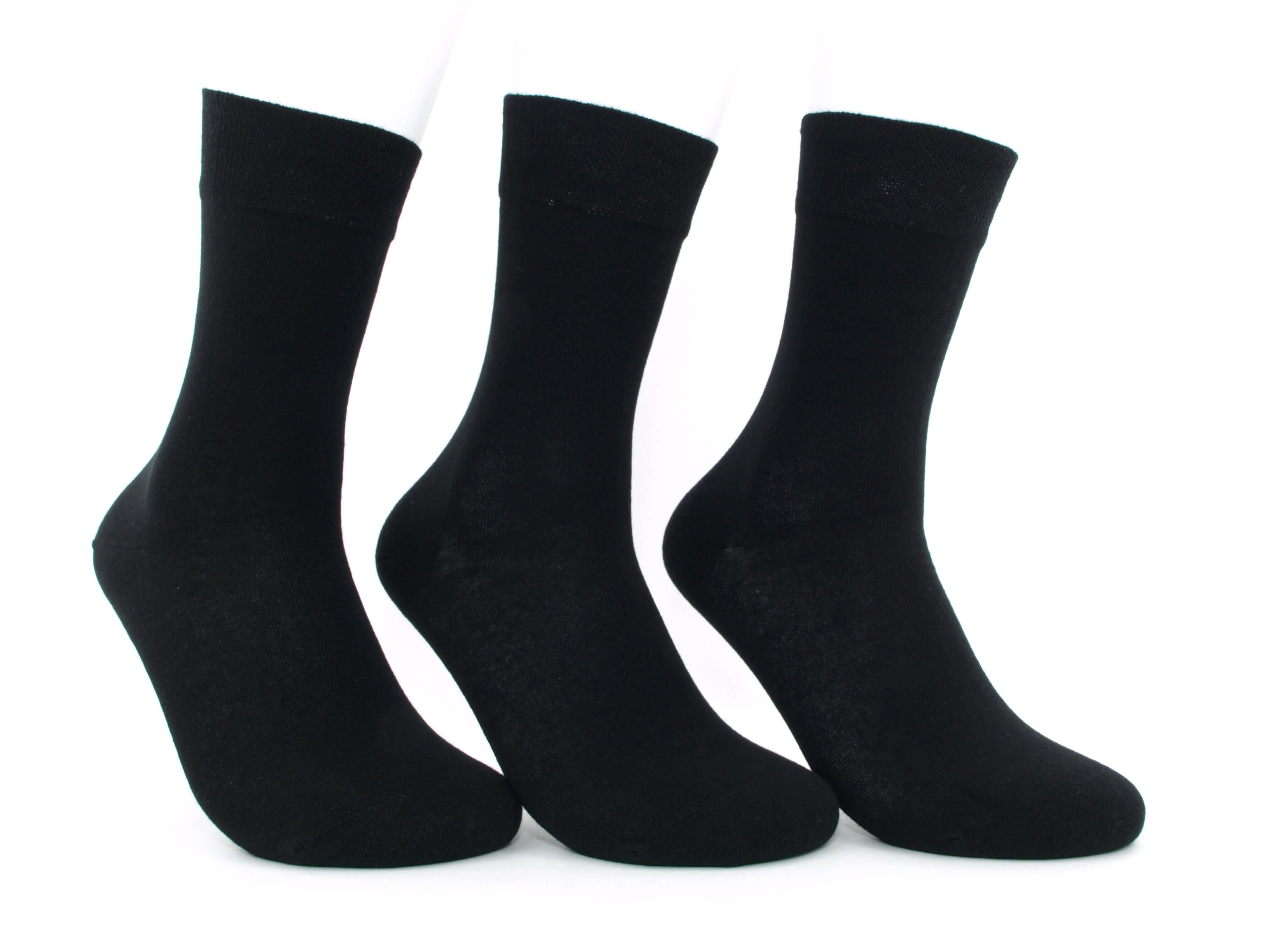 Bild: Damensocken ohne Gummi schwarz 1