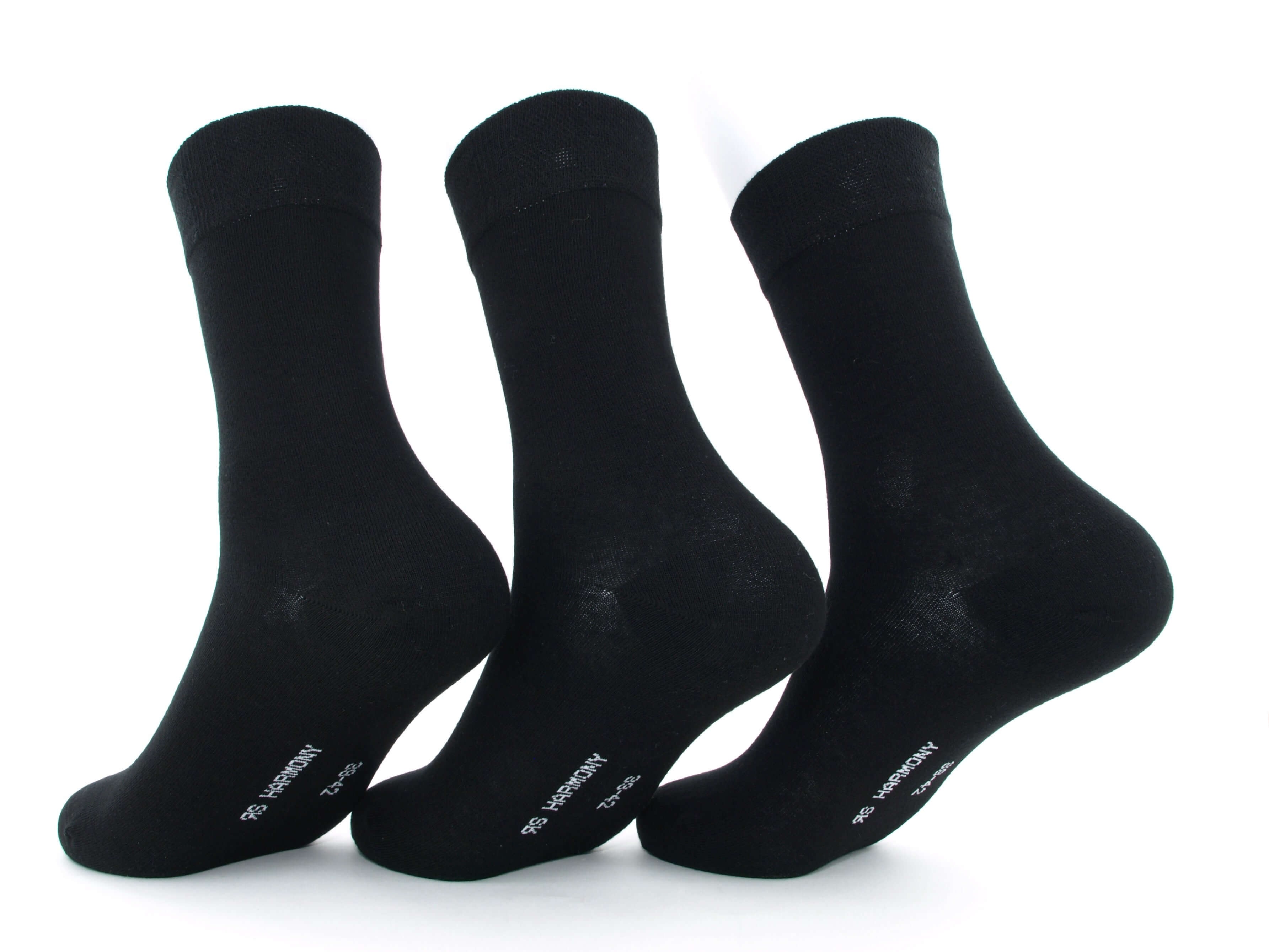 Bild: Damensocken ohne Gummi schwarz 2