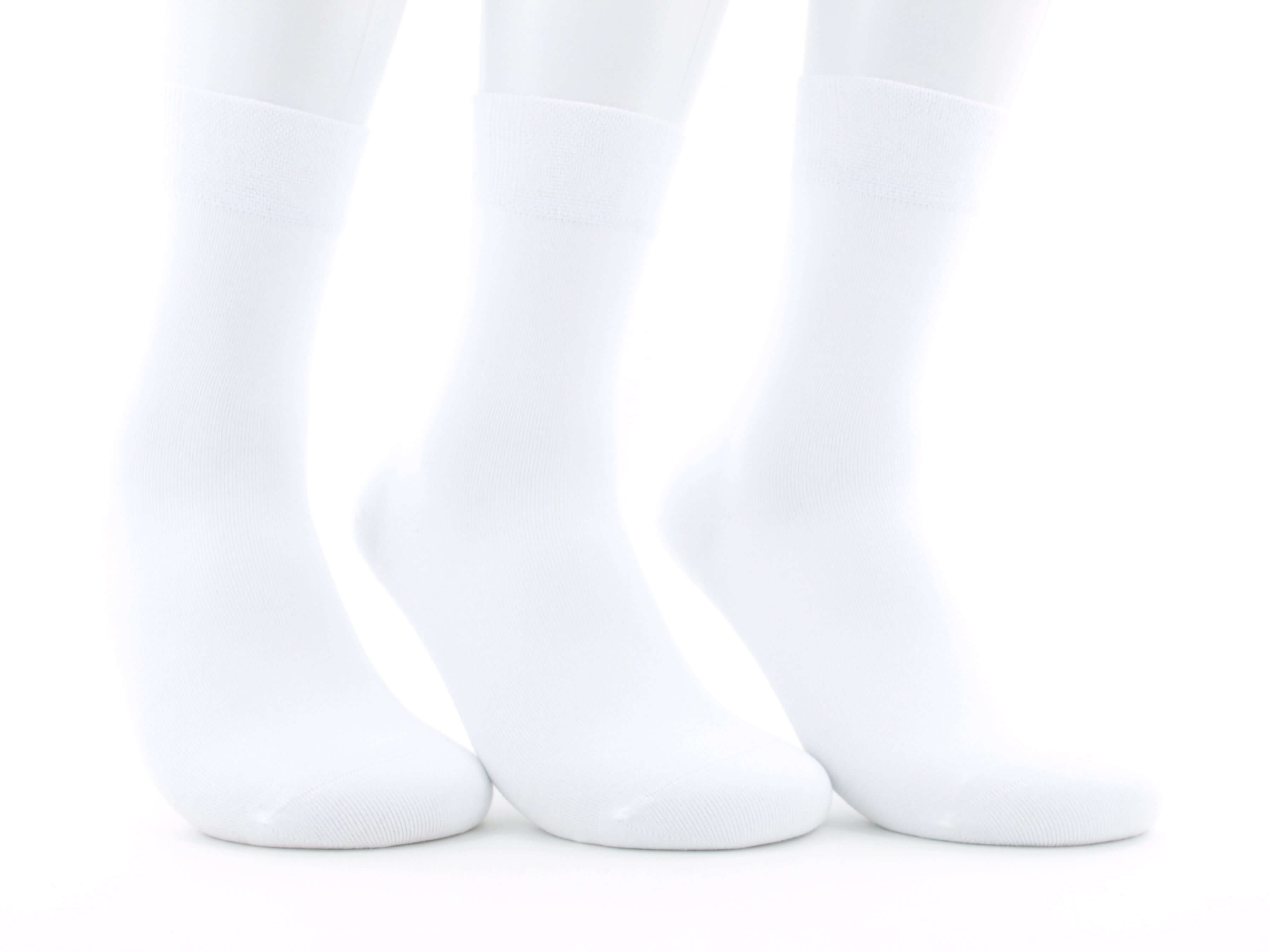 Bild: Damensocken ohne Gummi weiß 1