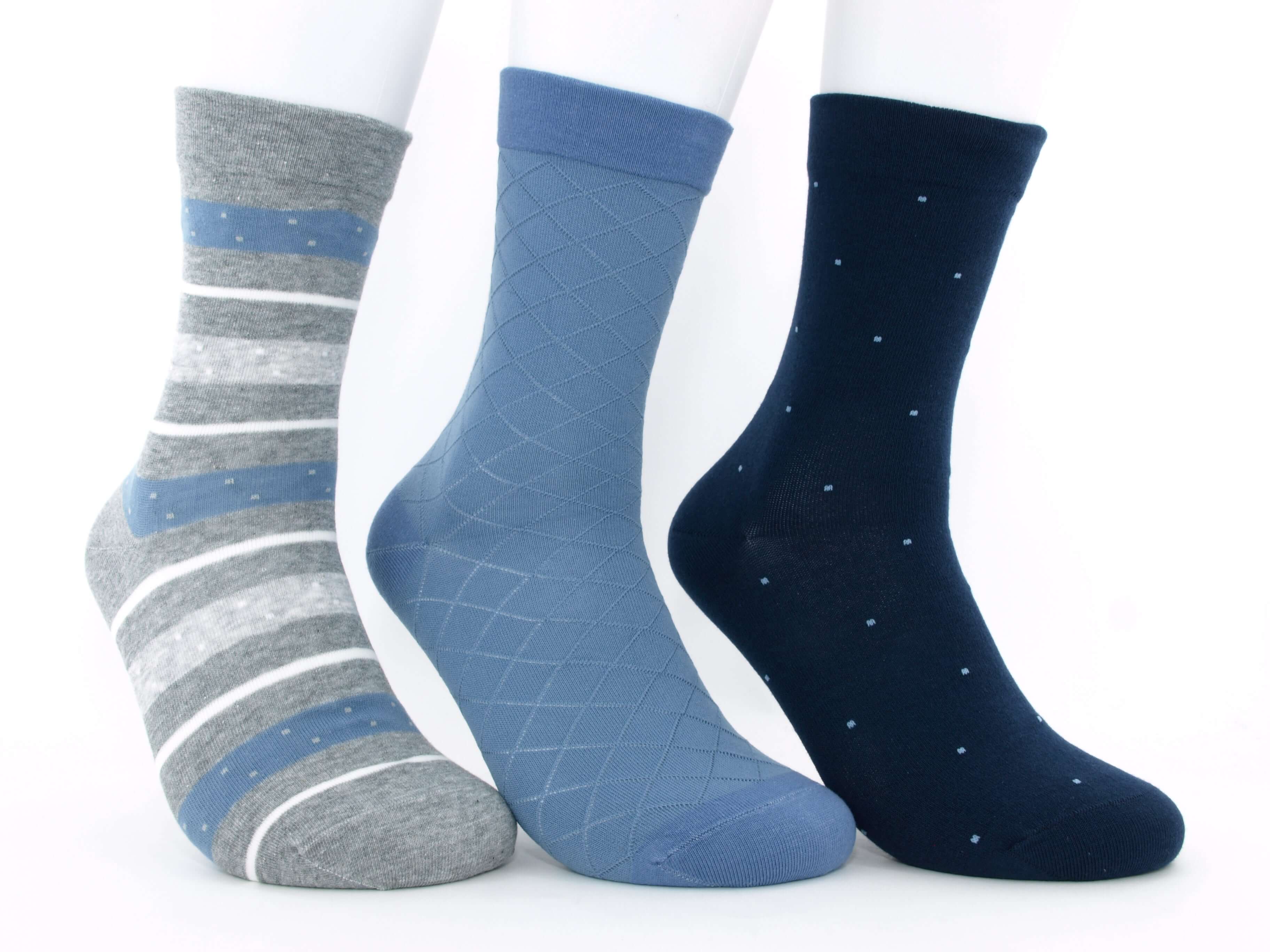 Bild: Diabetiker Socken Damen bunt Winter jeans Vorderansicht