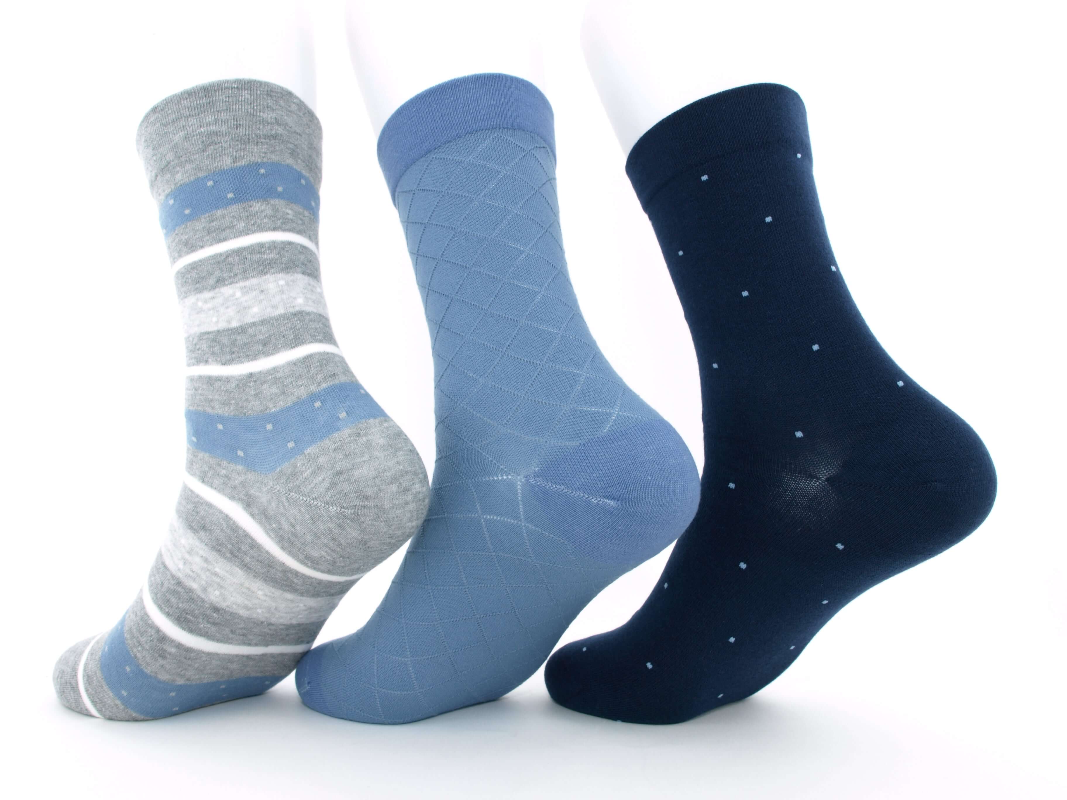 Bild: Diabetiker Socken Damen bunt Winter jeans Rückansicht