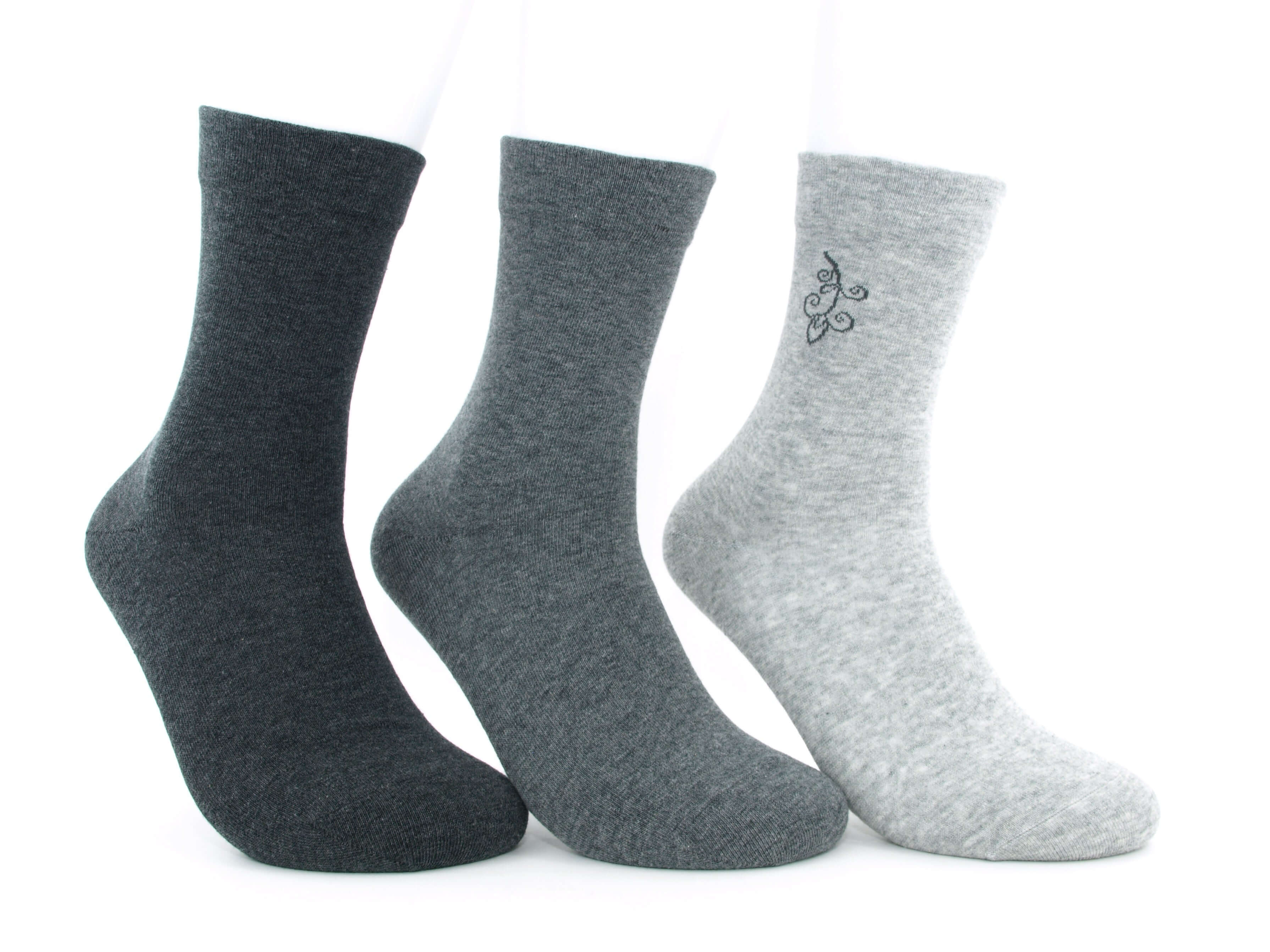 Bild: Diabetiker Socken Damen venenfreundlich Grautöne 1