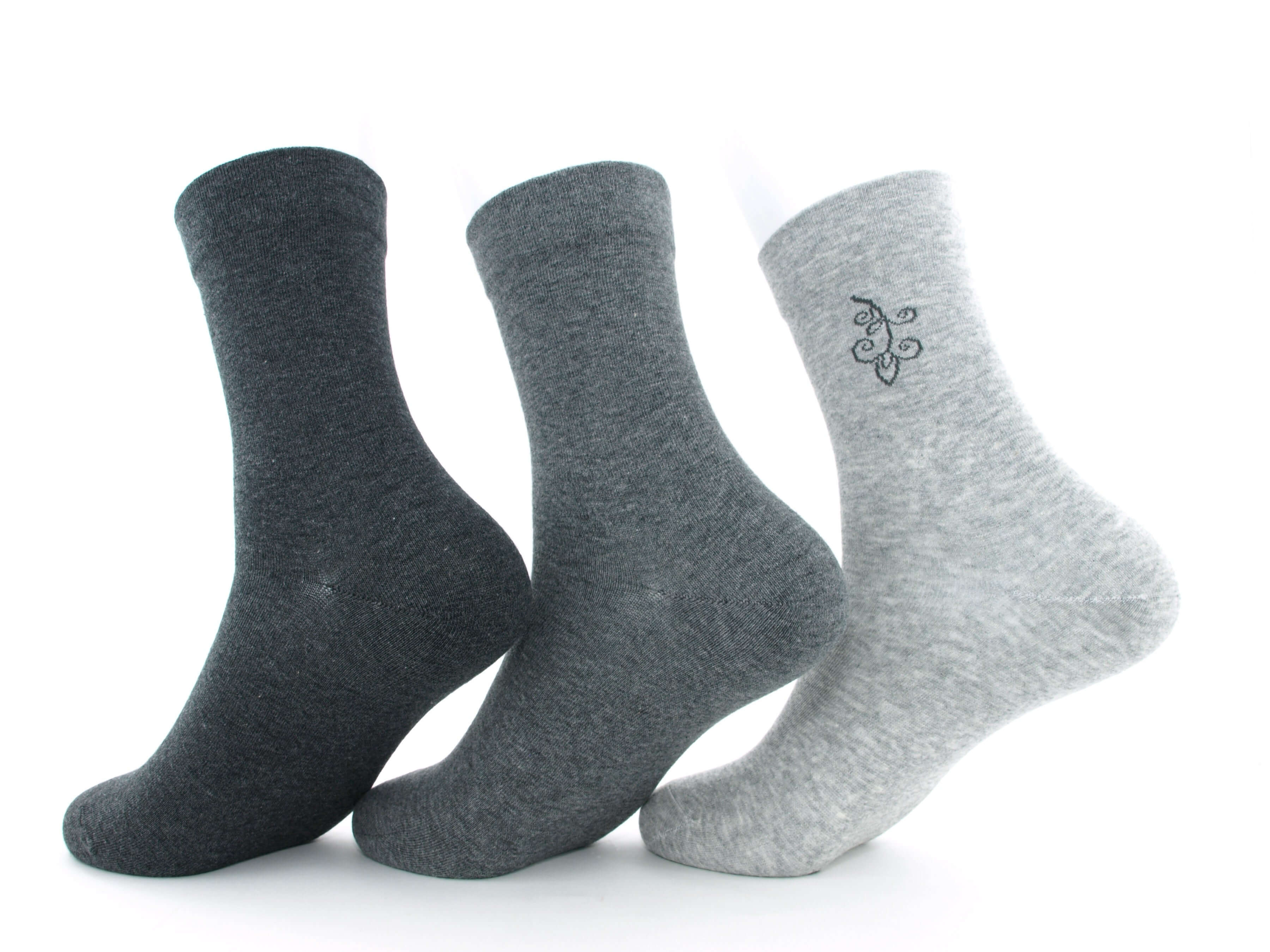 Bild: Diabetiker Socken Damen venenfreundlich Grautöne 2