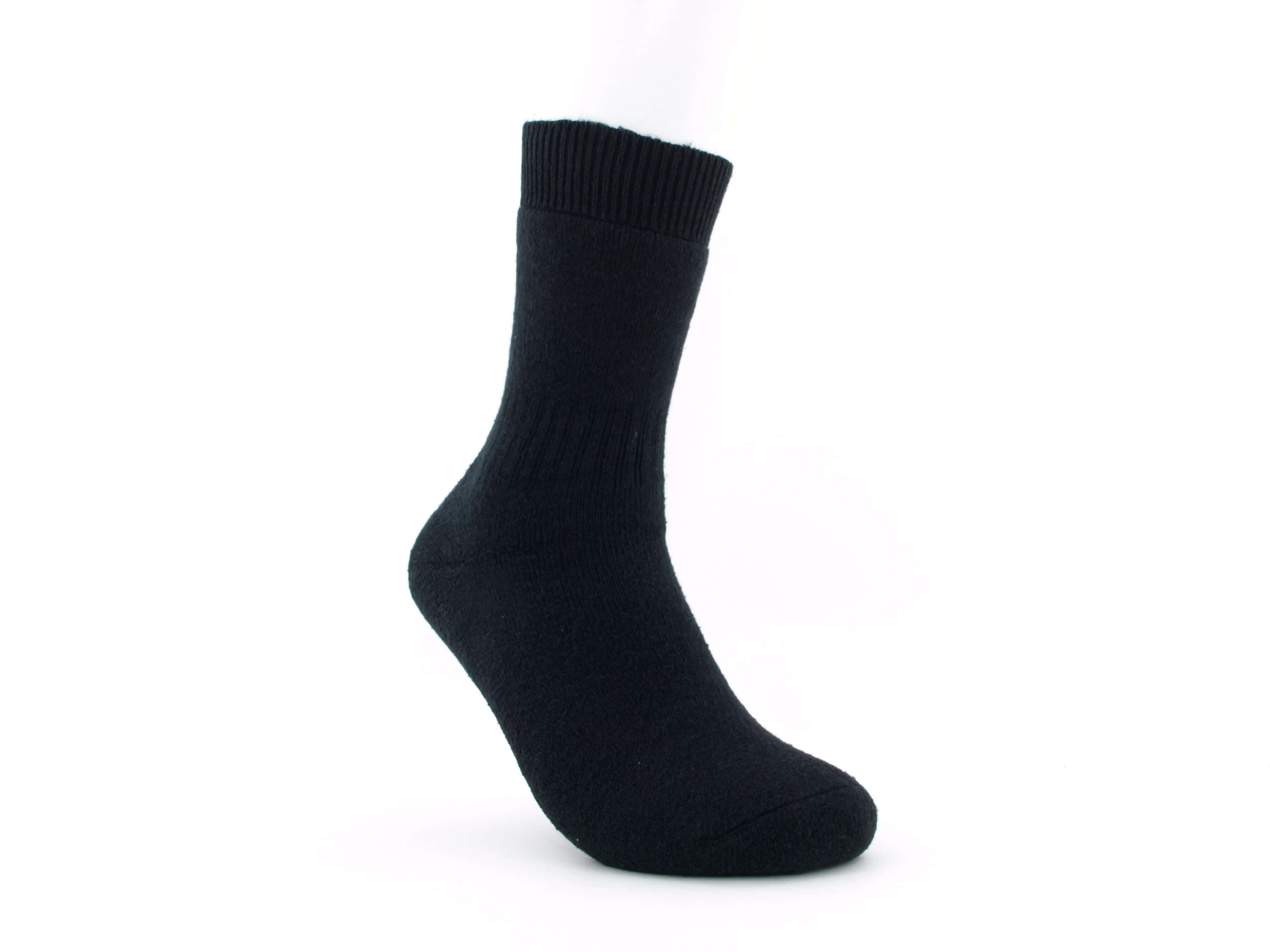 Bild: Hanfsocken Vollfrottee schwarz 1