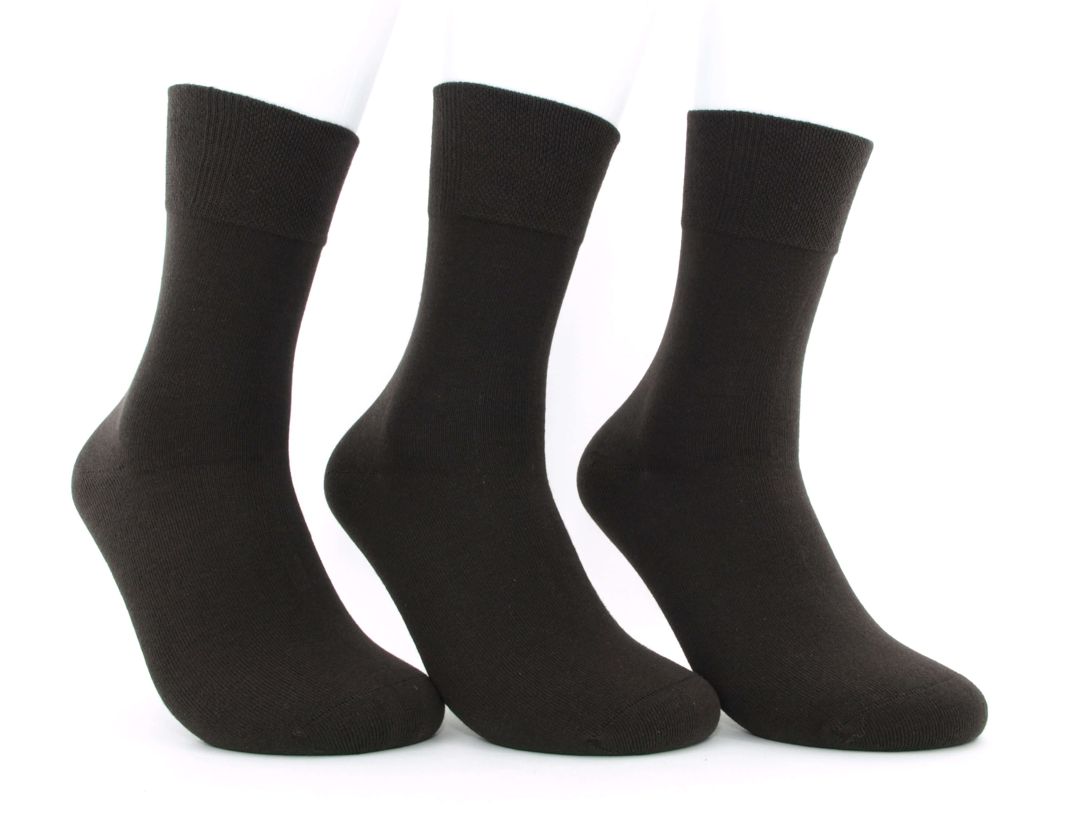 Bild: Herrensocken ohne Gummibund mocca 1