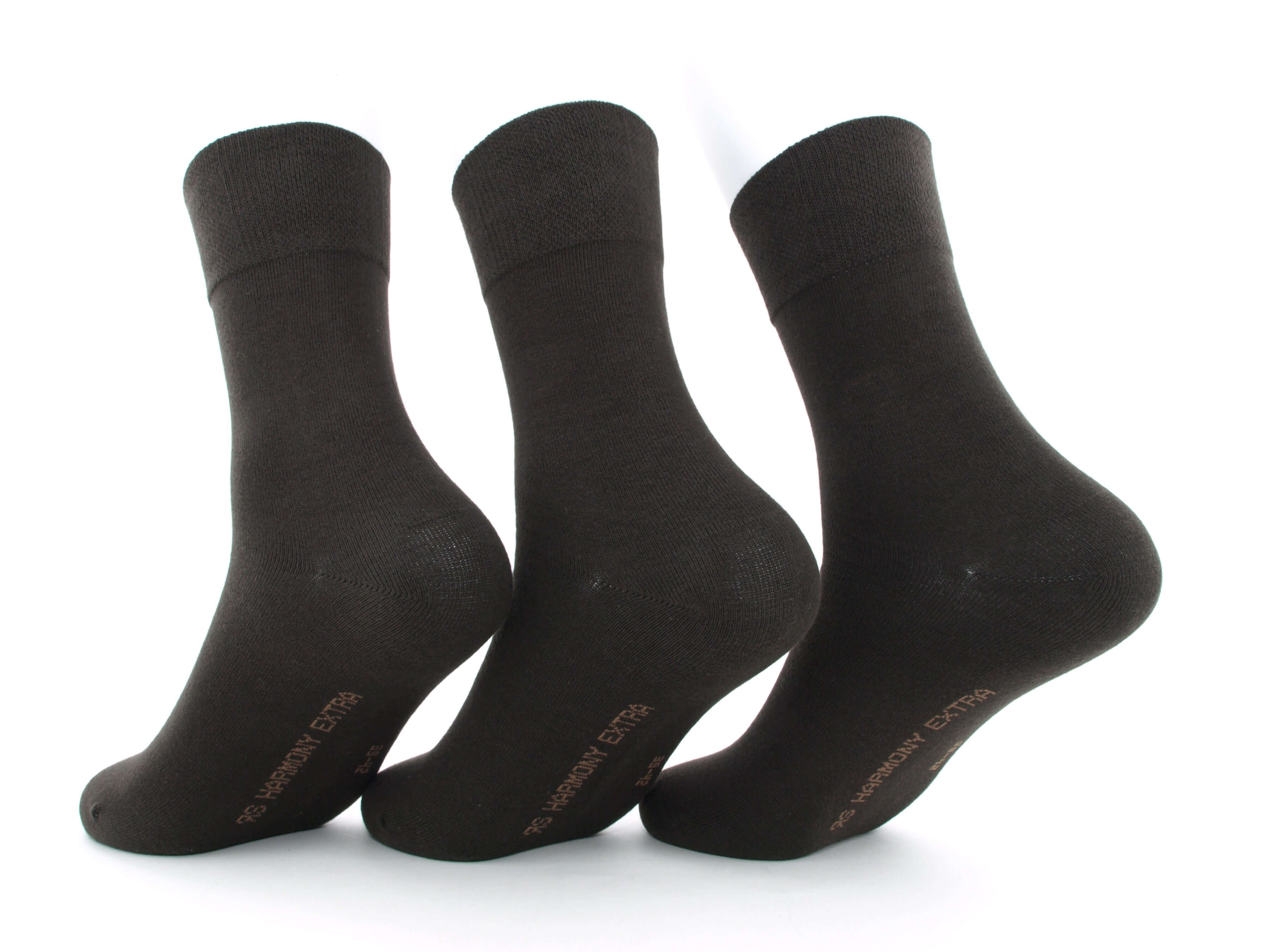 Bild: Herrensocken ohne Gummibund mocca 2
