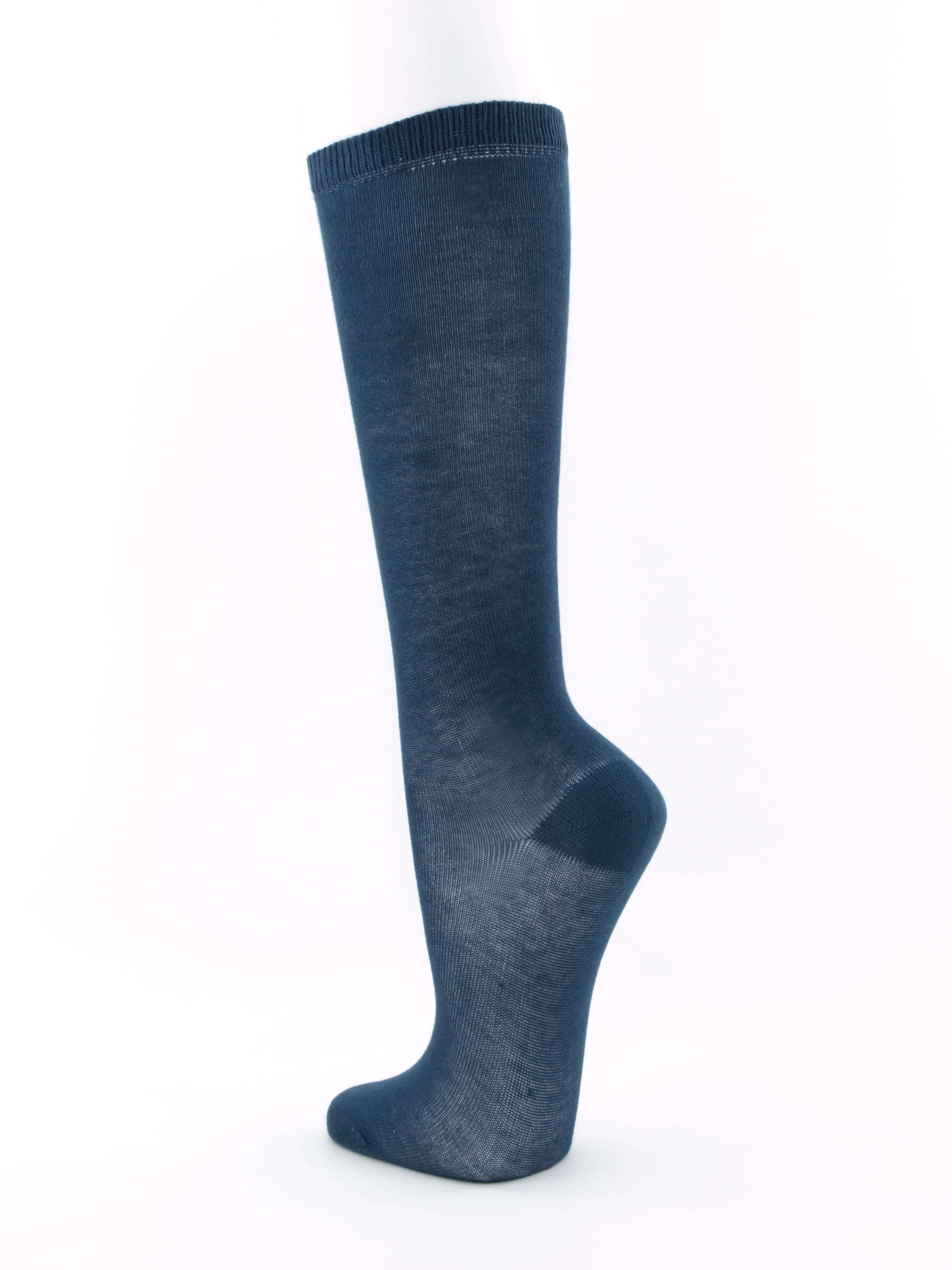 Bild: Kinderkniestrümpfe dunkelblau Rückansicht