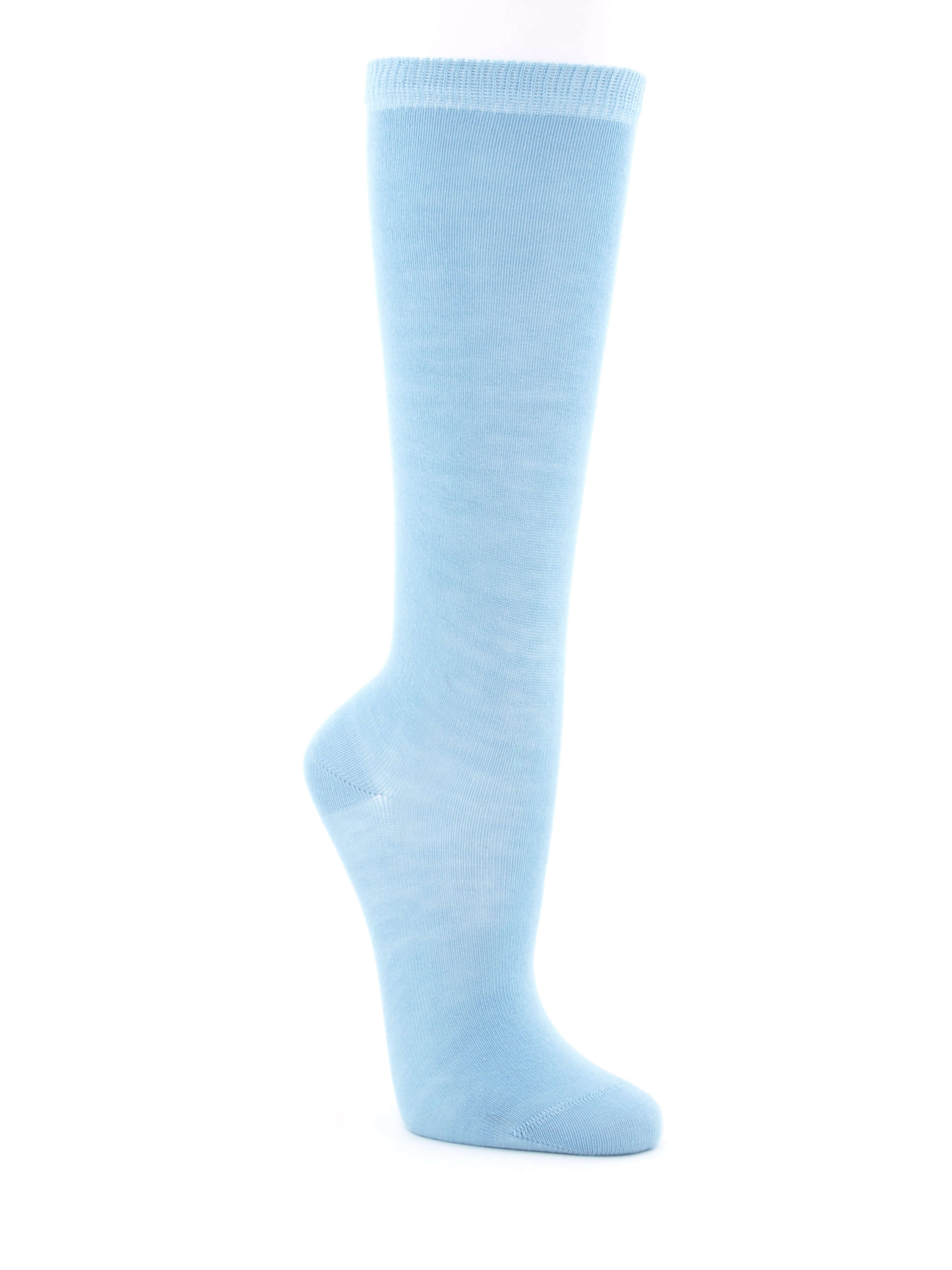 Bild: Kinderkniestrümpfe hellblau Vorderansicht
