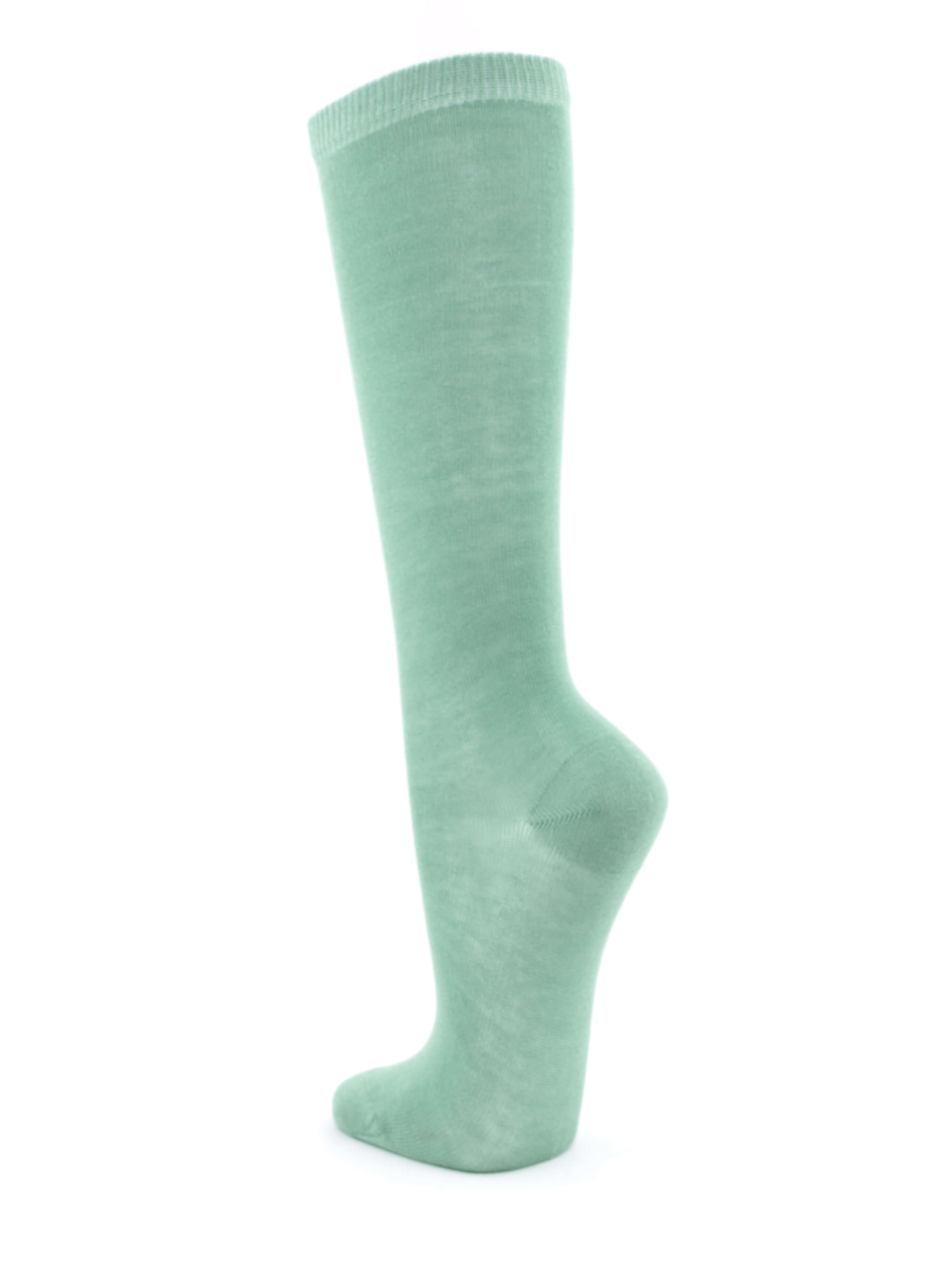 Bild: Kinderkniestrümpfe Minze Rückansicht
