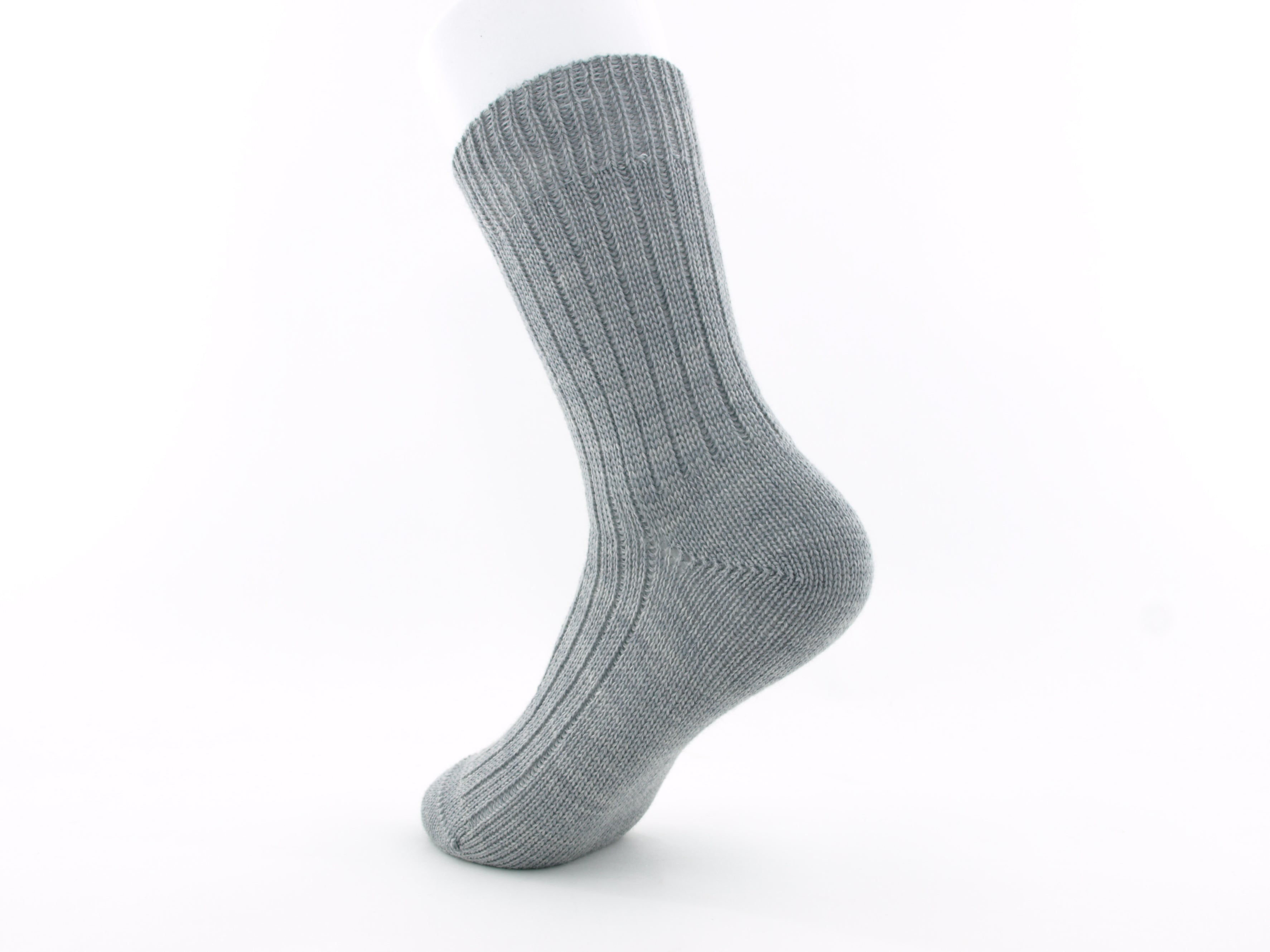 Bild: Kindersocken Merinowolle grau Rückansicht