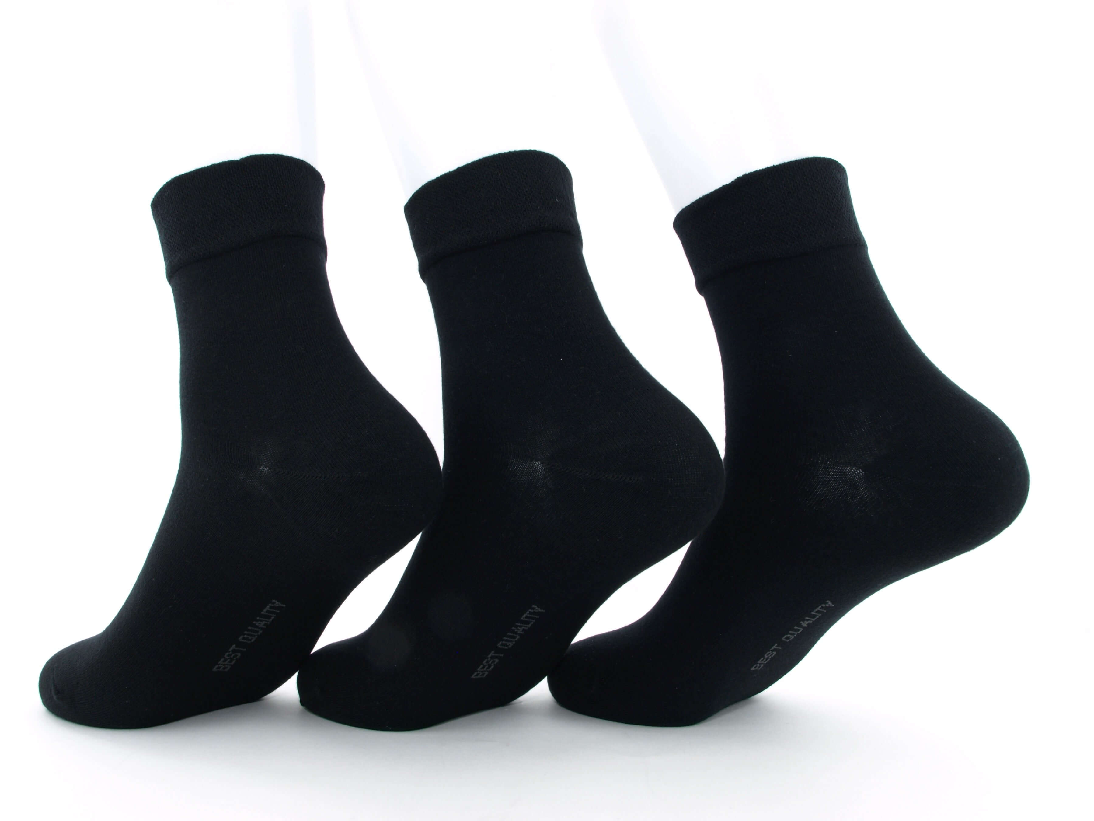 Bild: Kurze Socken Herren schwarz 2