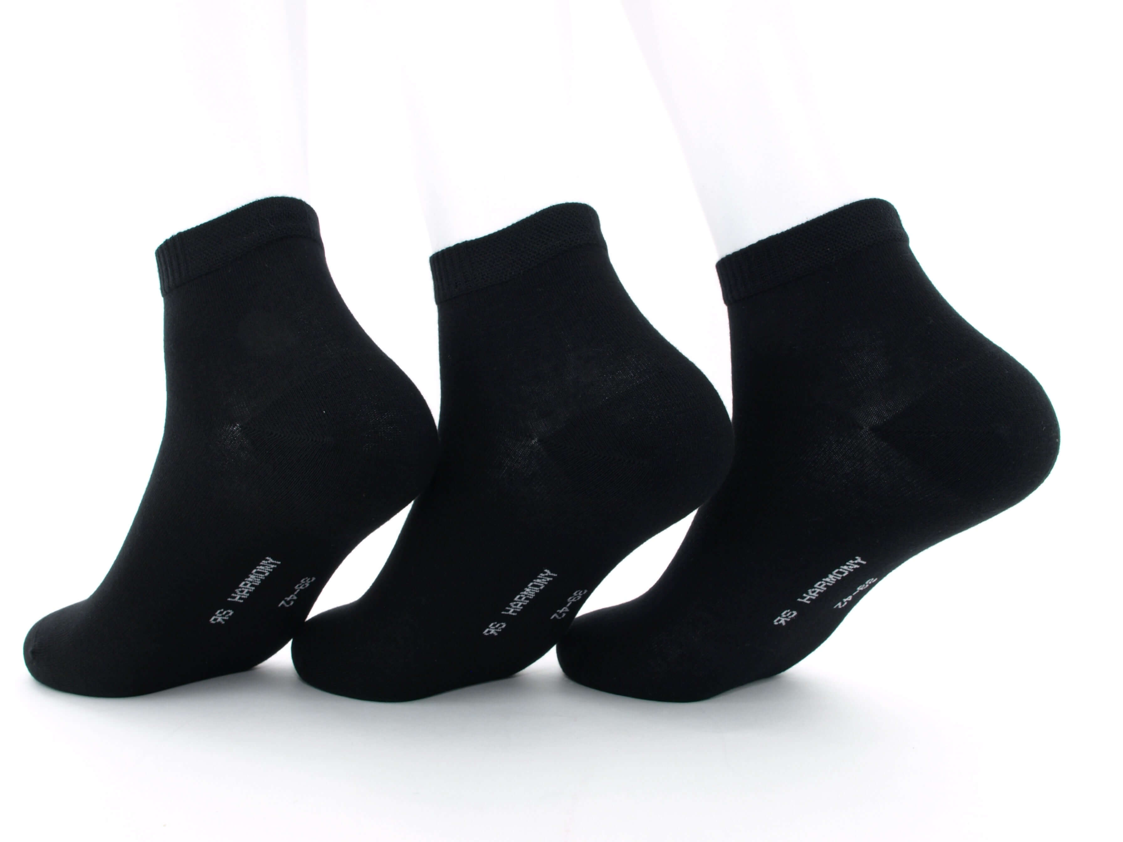 Bild: Kurzschaftsocken Damen schwarz 2