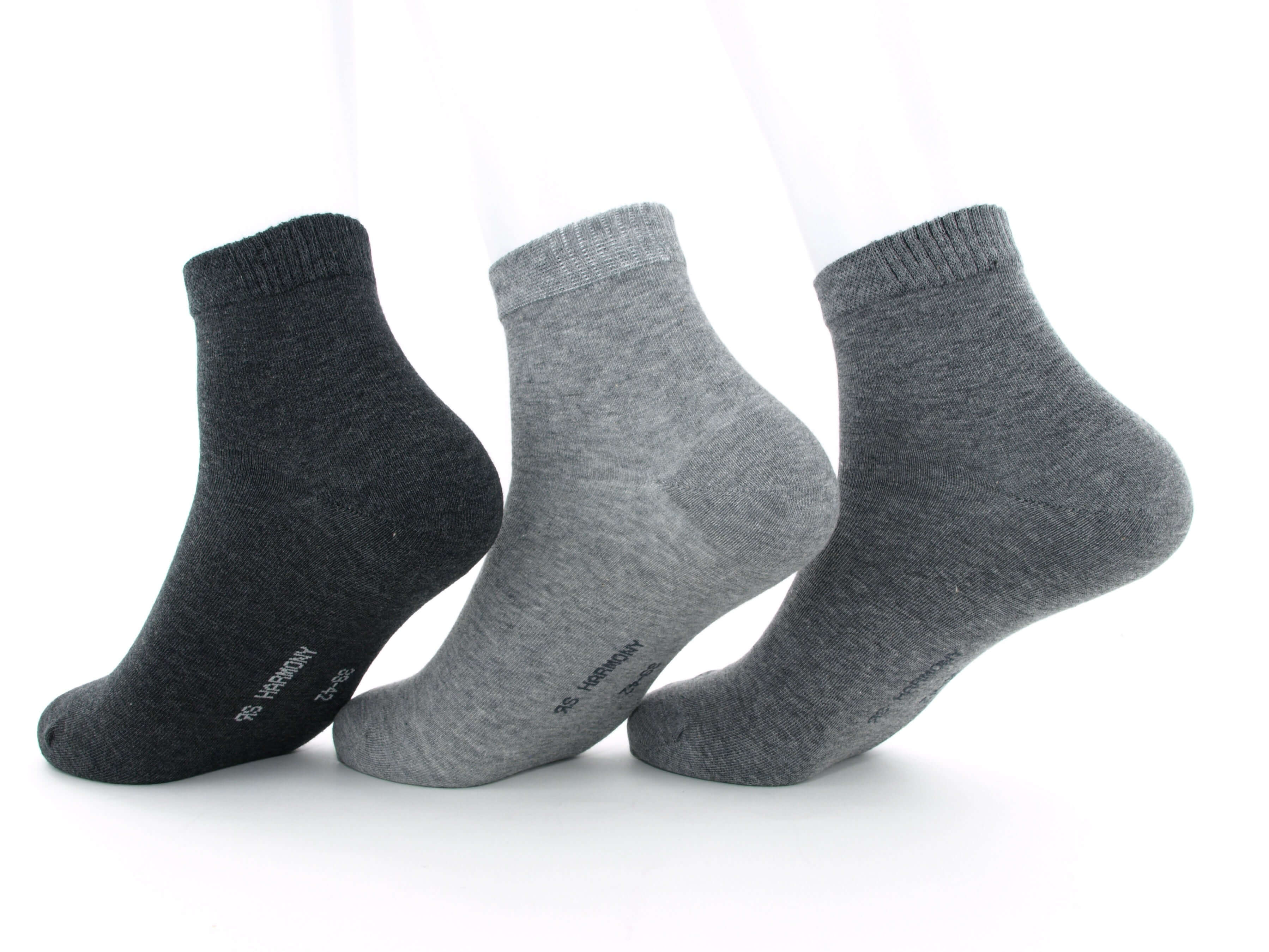 Bild: Kurzschaftsocken Herren Grautöne 2