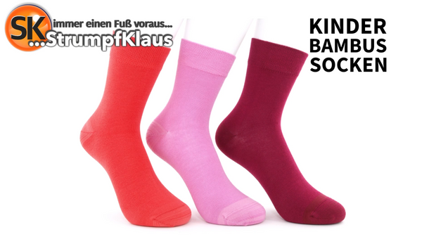 Video: Kinder Bambussocken rosa