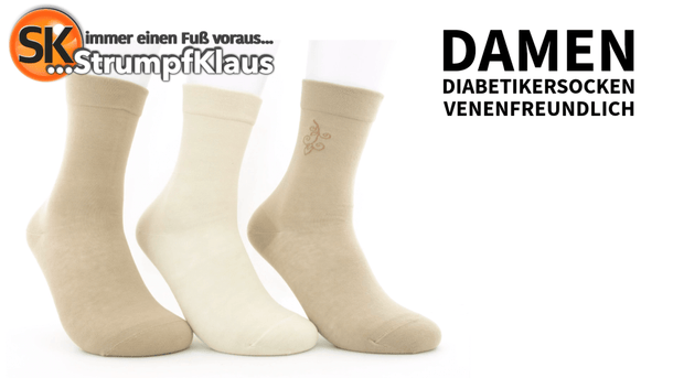 Video: Diabetiker Socken Damen venenfreundlich Beigetöne