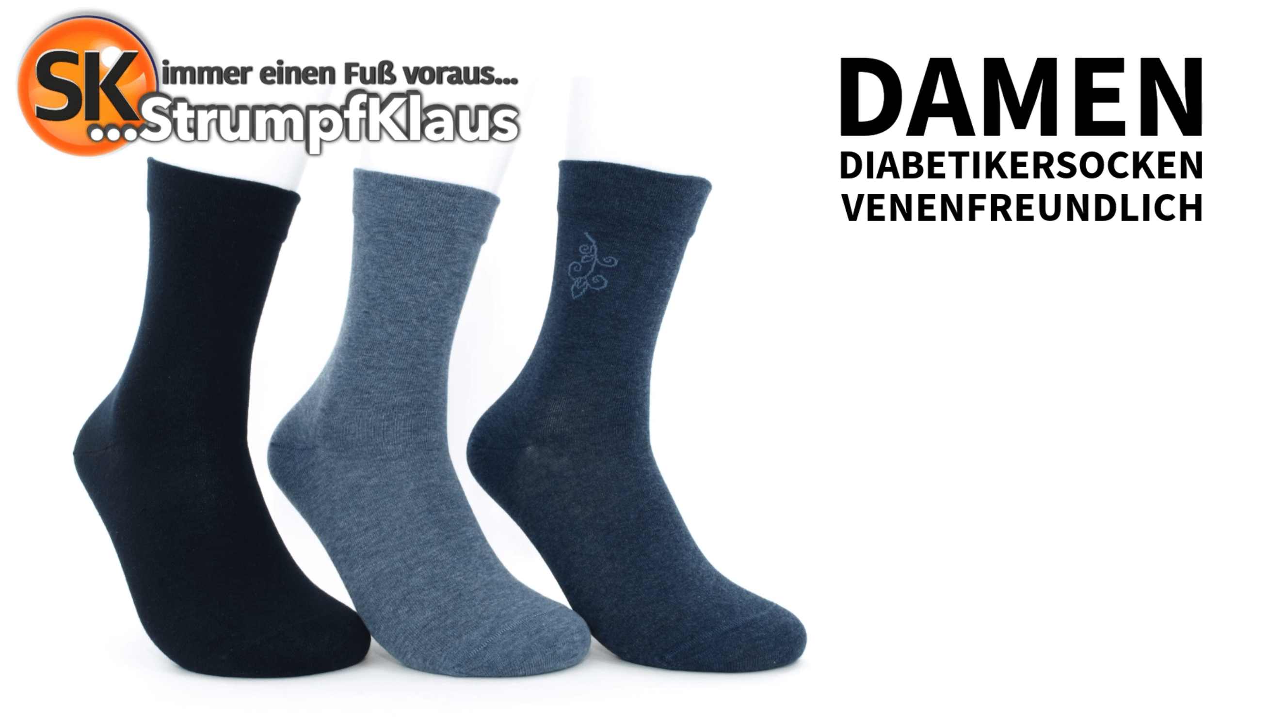 Video: Diabetiker Socken Damen venenfreundlich Jeanstöne