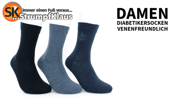 Video: Diabetiker Socken Damen venenfreundlich Jeanstöne