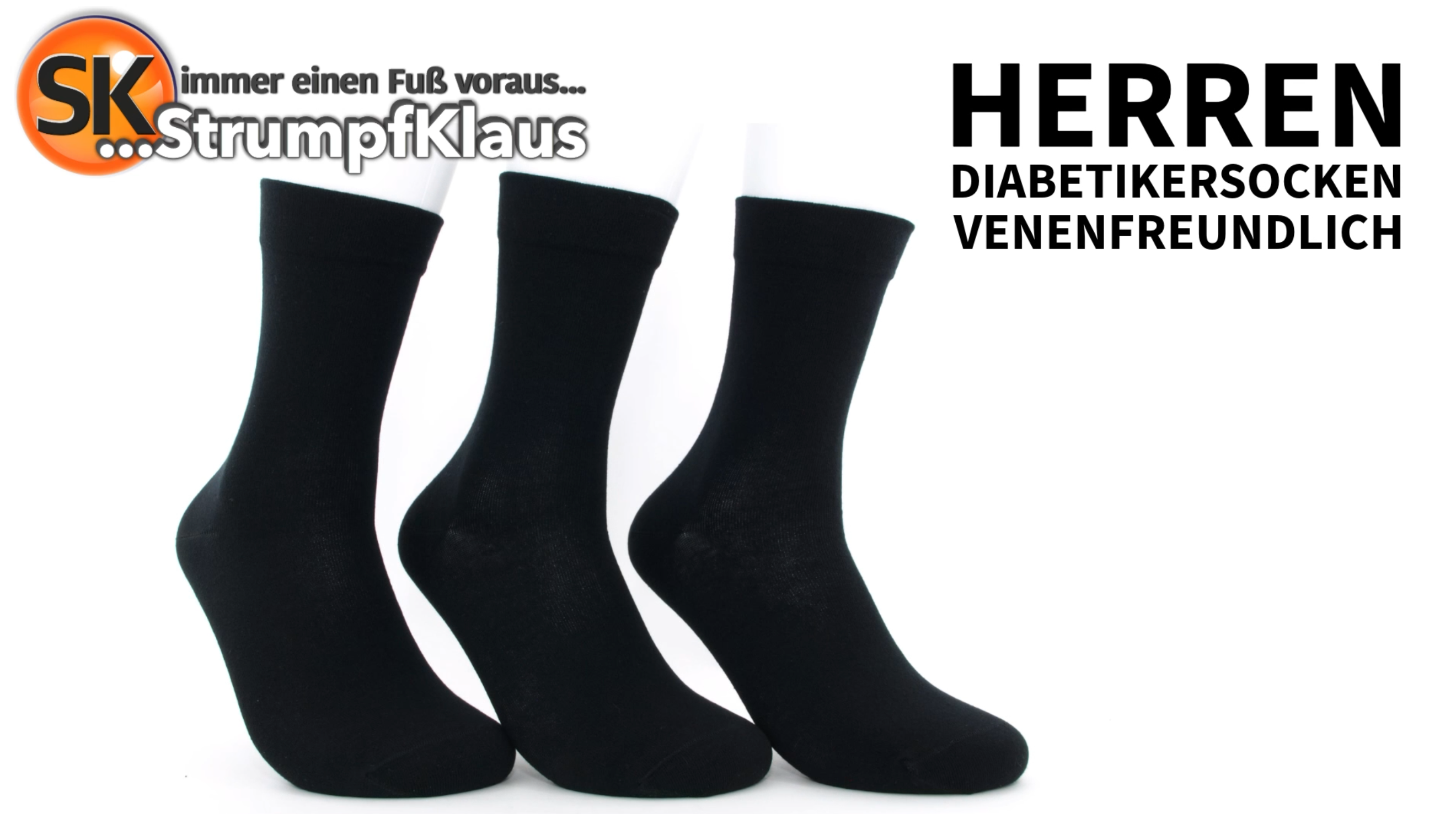 Viedeo: Sparpack Diabetiker Socken Herren venenfreundlich schwarz
