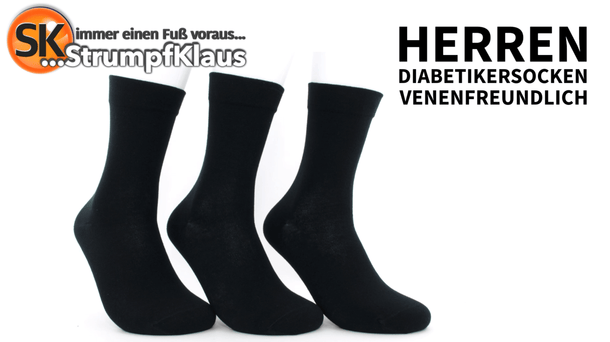 Viedeo: Sparpack Diabetiker Socken Herren venenfreundlich schwarz