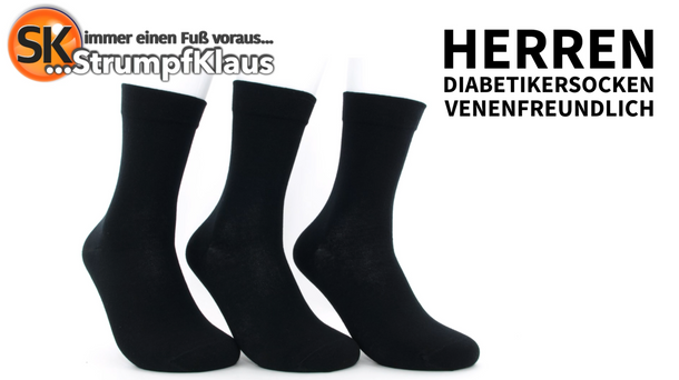 Viedeo: Sparpack Diabetiker Socken Herren venenfreundlich schwarz