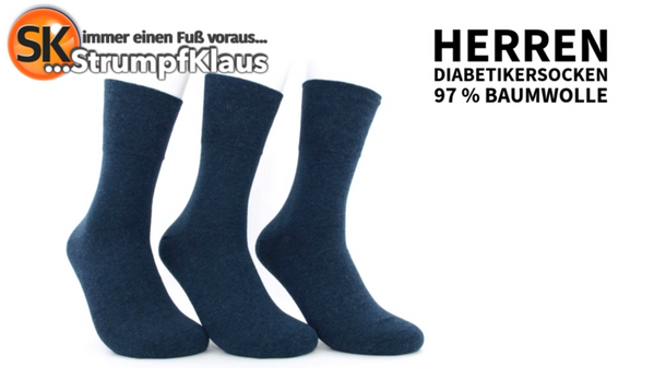 Video: Diabetiker Socken Herren Baumwolle Jeans