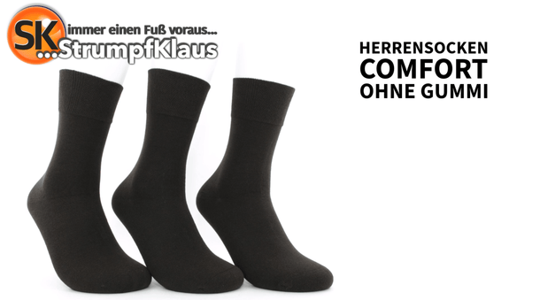 Video: Herrensocken ohne Gummibund mocca