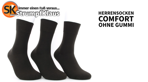 Video: Herrensocken ohne Gummibund mocca