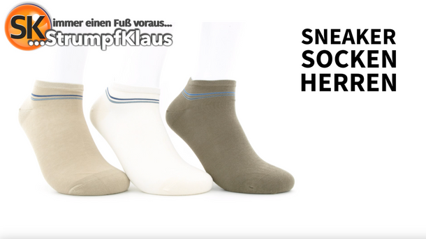 Video: Sneaker Socken Herren "Nature Style"