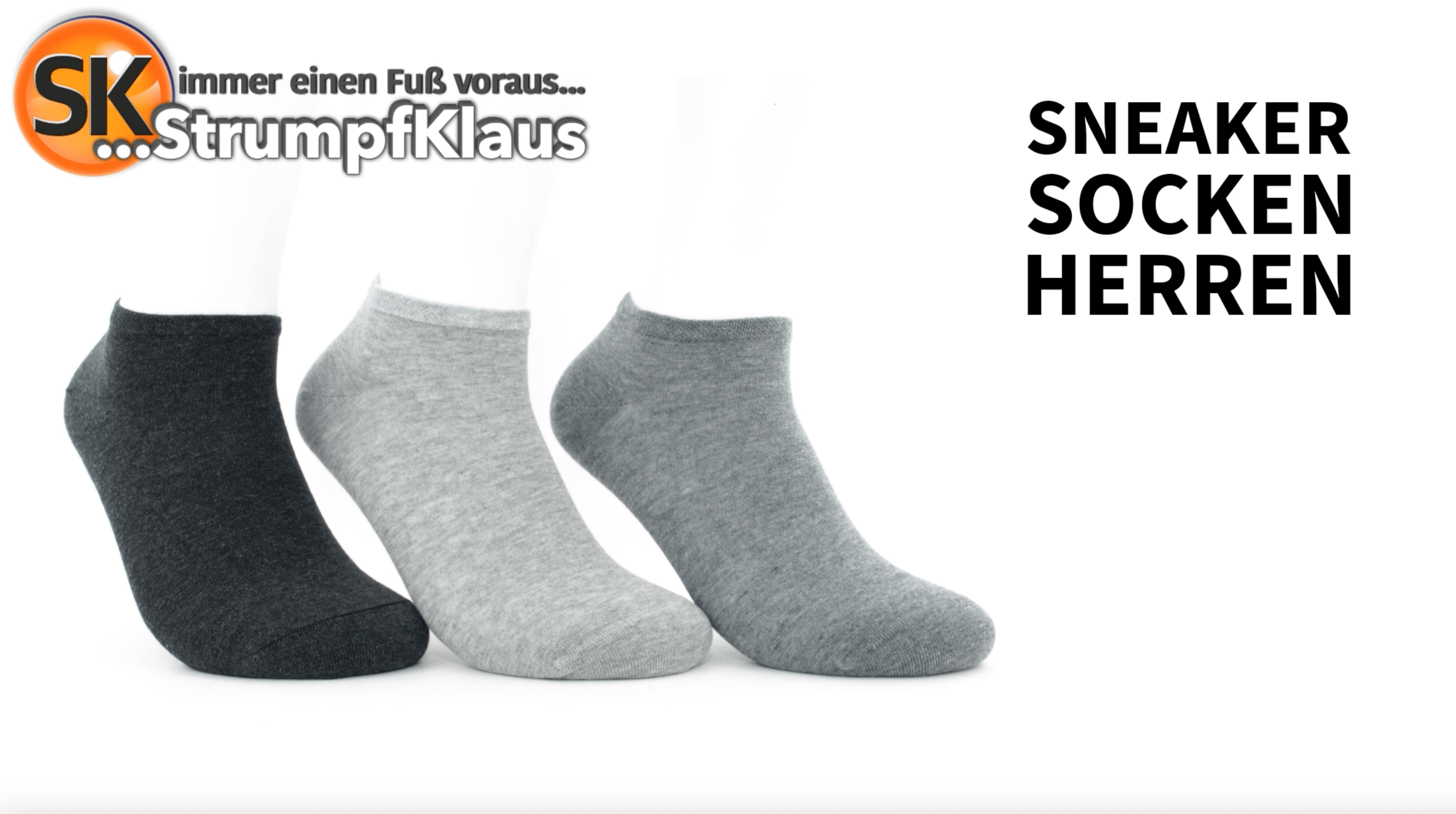 Video: Sneaker Socken Herren Grautöne