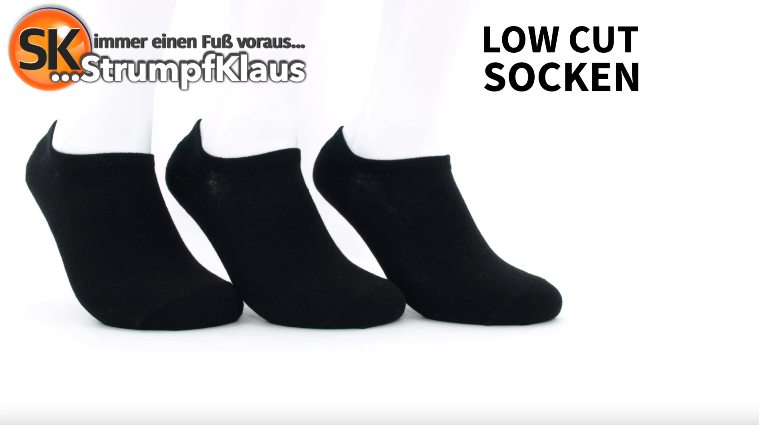 Video: Low Cut Socken schwarz