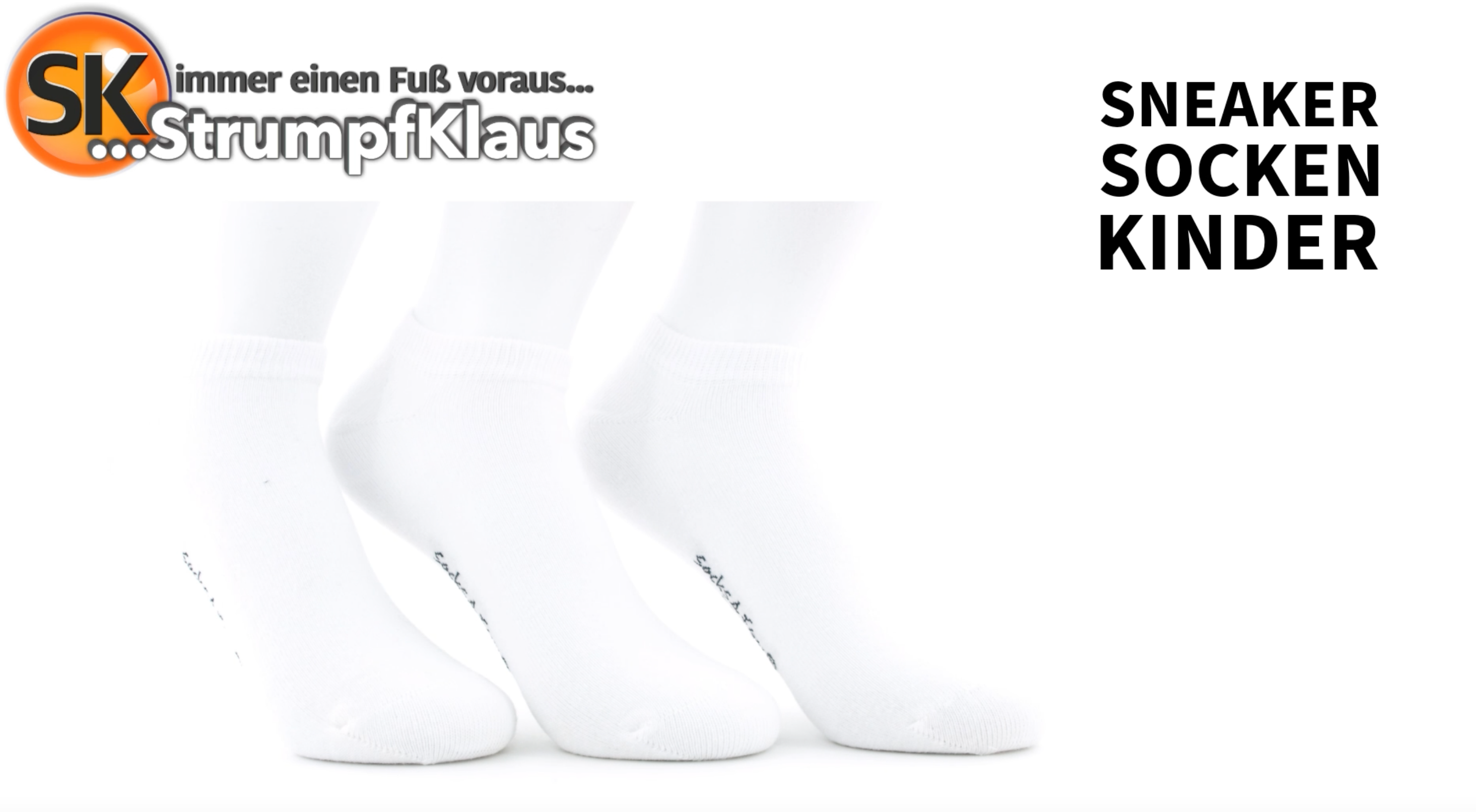Video: Sneaker Socken Kinder weiß