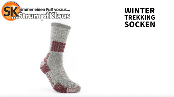 Video: Wandersocken Winter rot