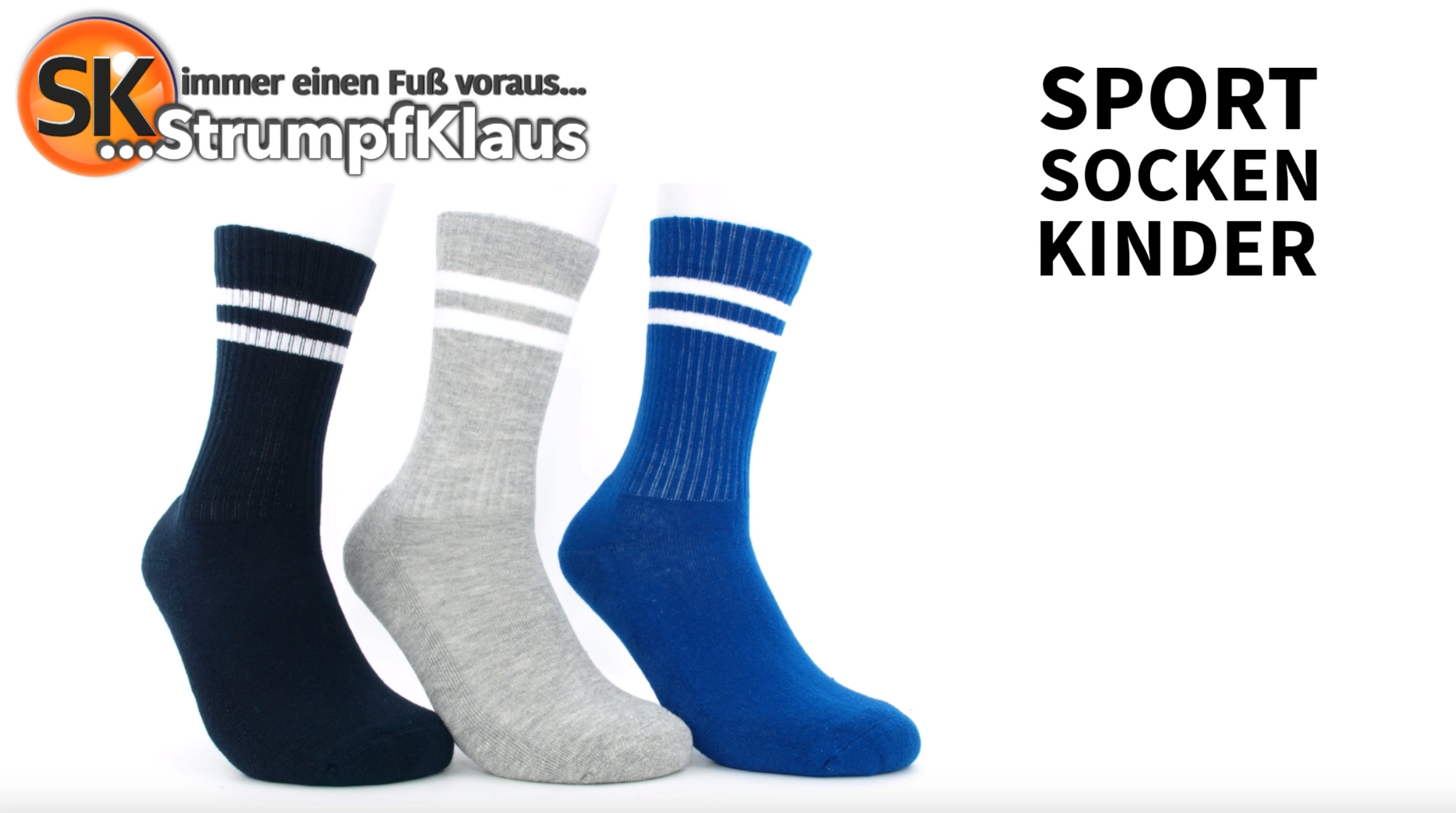 Video: Sportsocken Kinder blau