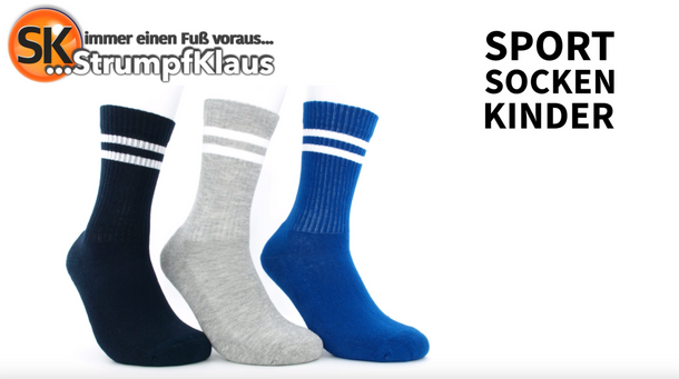 Video: Sportsocken Kinder blau