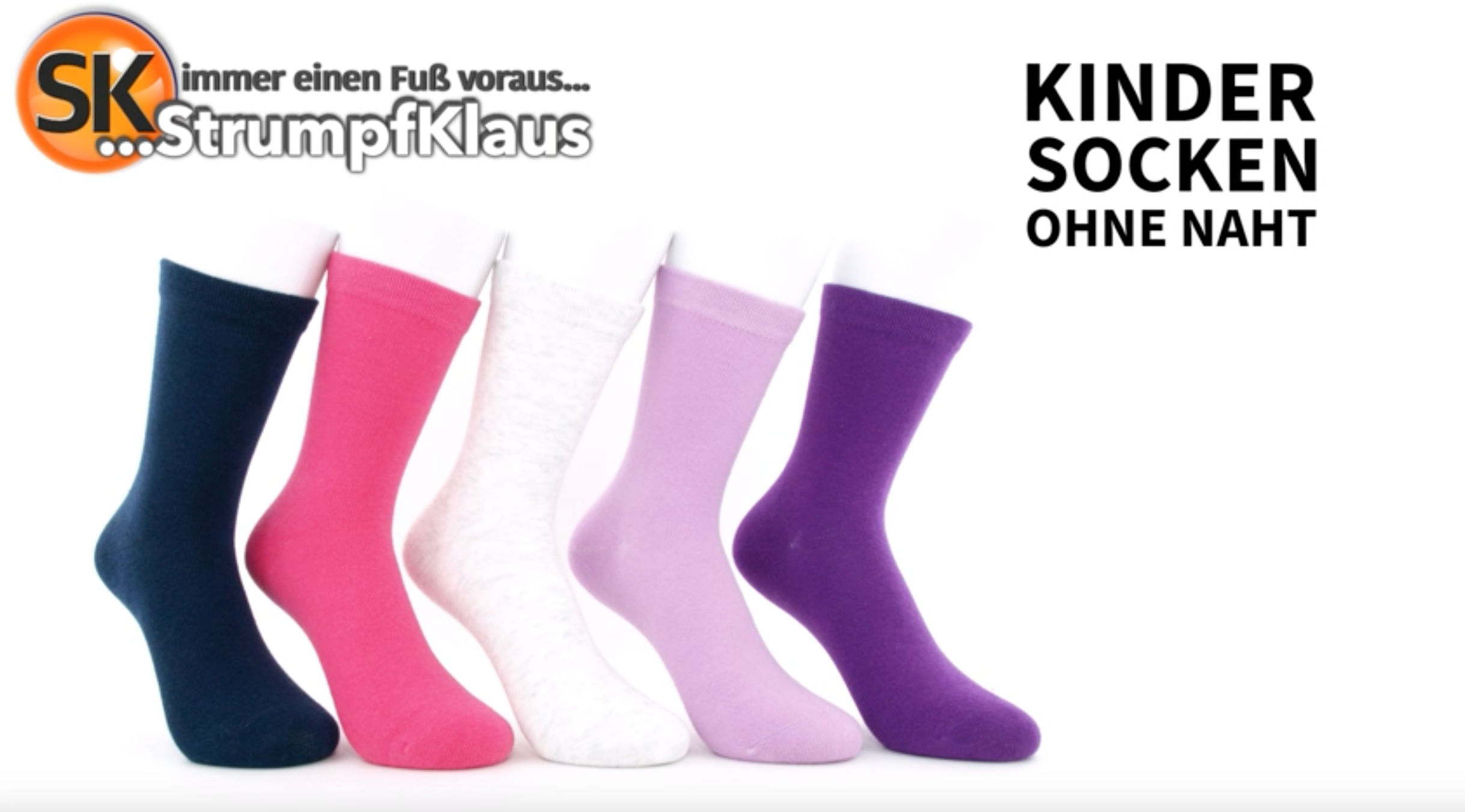Video: Kindersocken ohne Naht Mix Girls