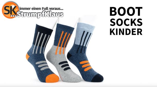 Video: Warme Kindersocken orange