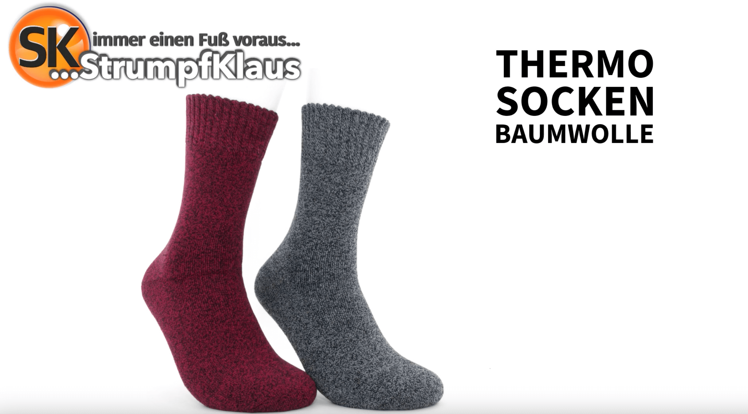 Video: Thermosocken Damen rot