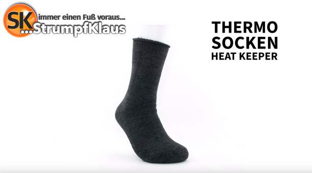 Video: Thermosocken extra warm schwarz