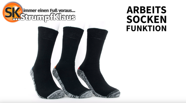 Video: Arbeitssocken Herren Funktion