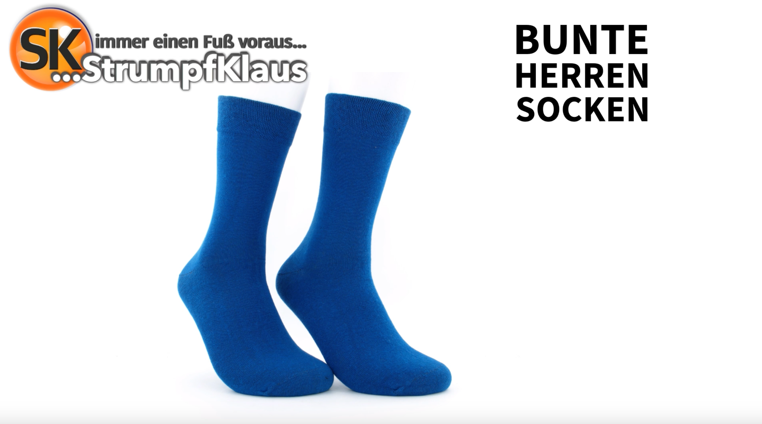 Video: Bunte Herrensocken ultramarin